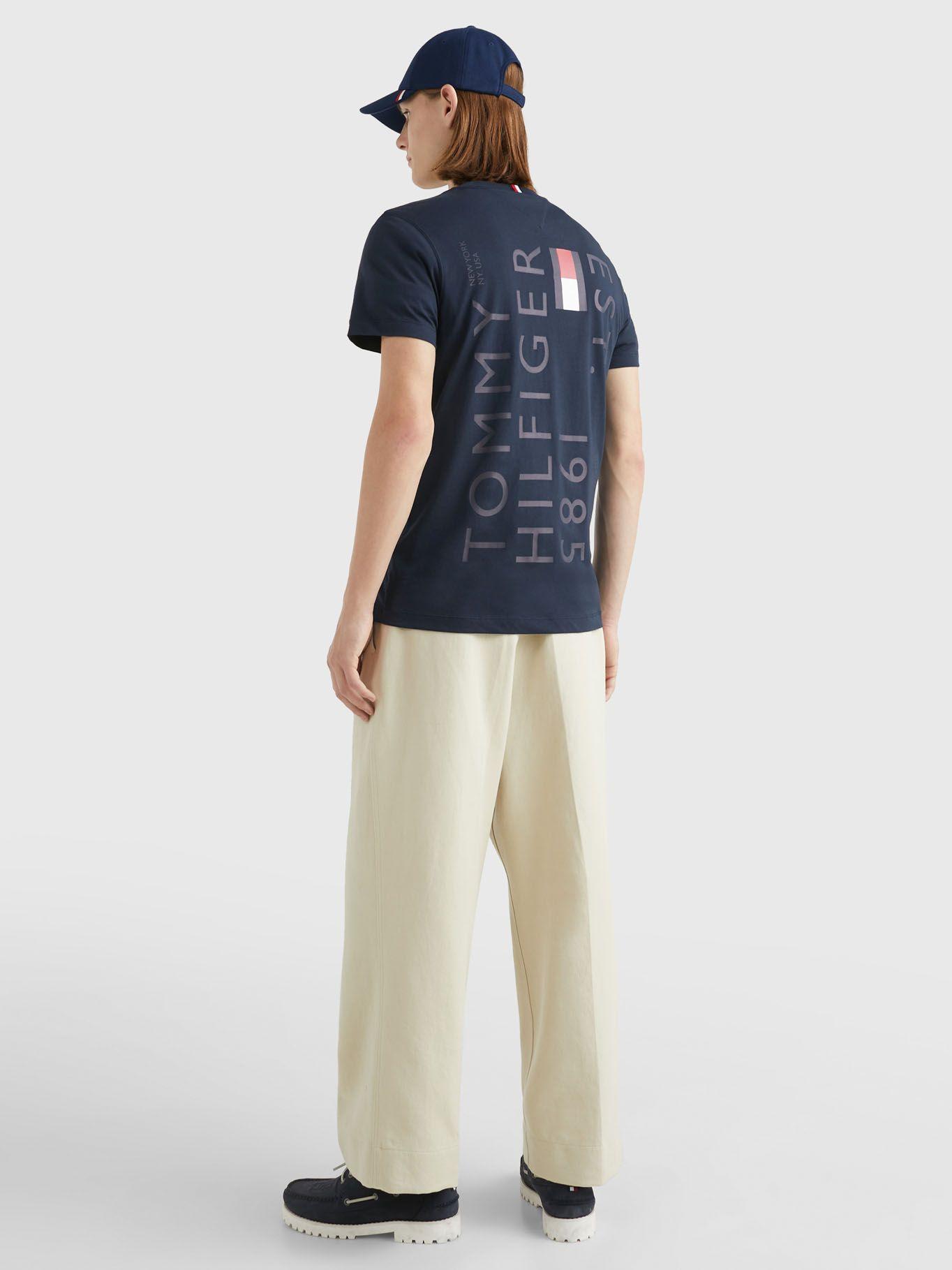 Polera Brand Love Back Slim Fit Azul Tommy Hilfiger-2
