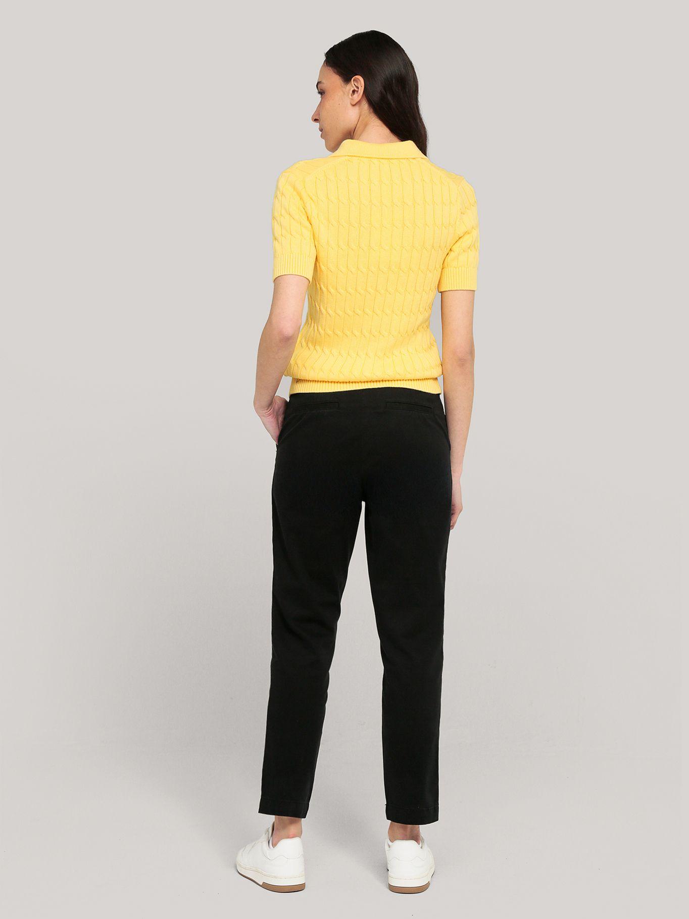 Sweater Cable Solid Amarillo Tommy Hilfiger-2