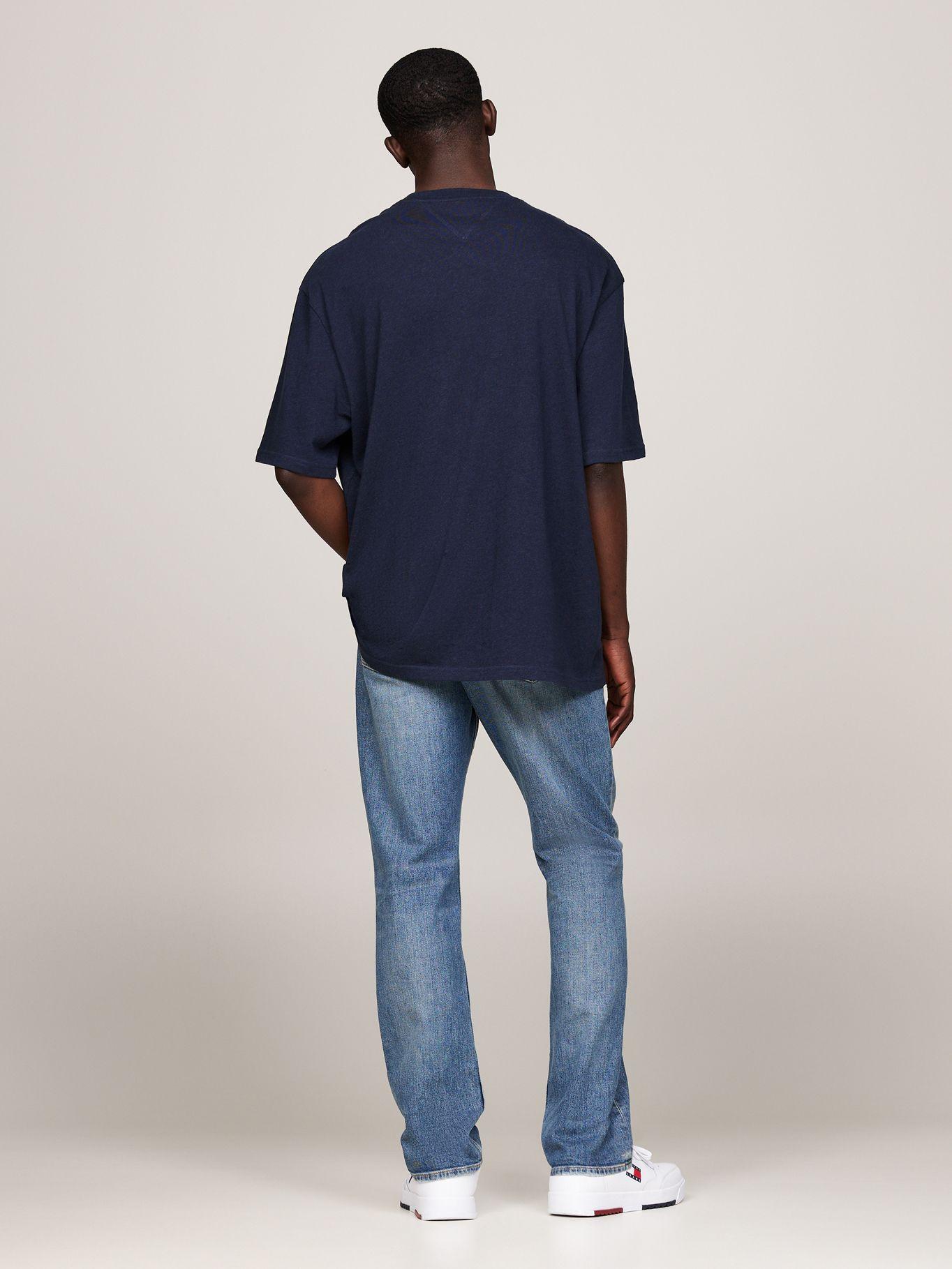 Polera Melange Flag Relaxed Fit Azul Tommy Hilfiger-2