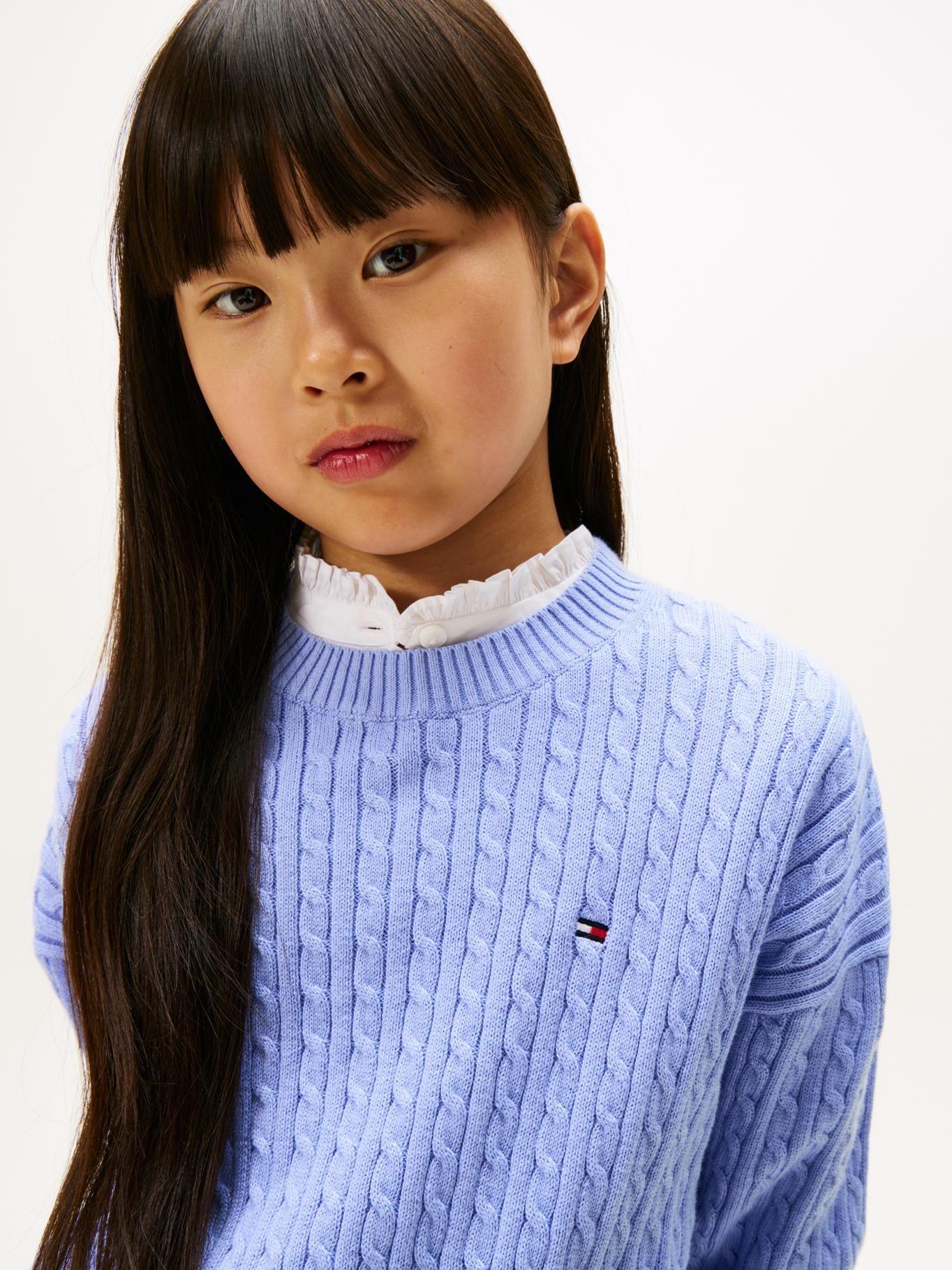 Sweater Punto Celeste Tommy Hilfiger C5Z-3