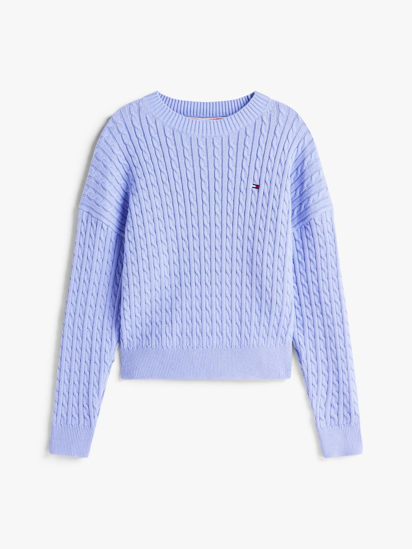 Sweater Punto Celeste Tommy Hilfiger C5Z-4