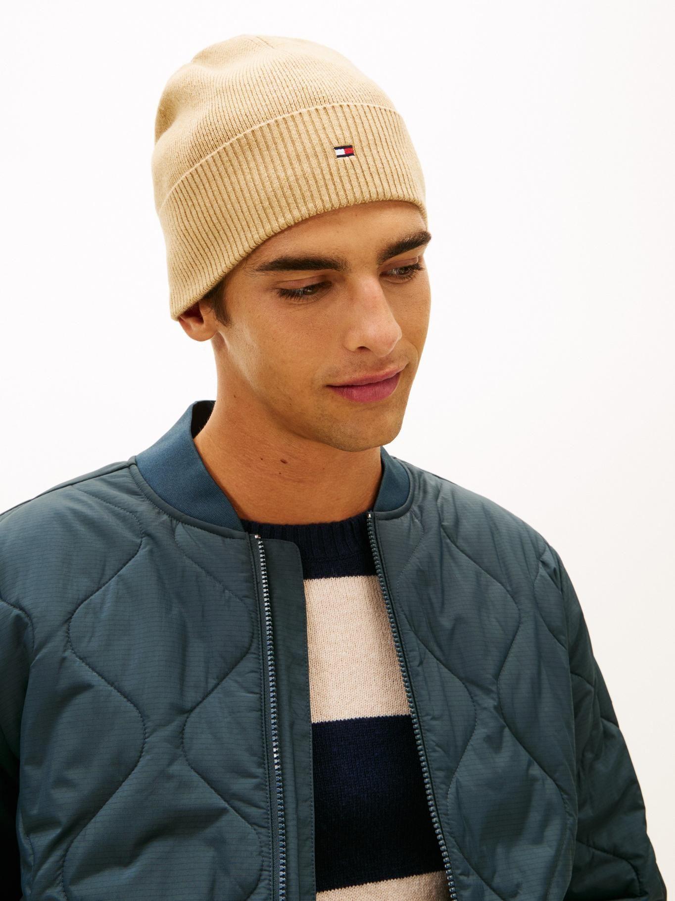 Gorro Solid Con Logo Tommy Hilfiger Beige-1