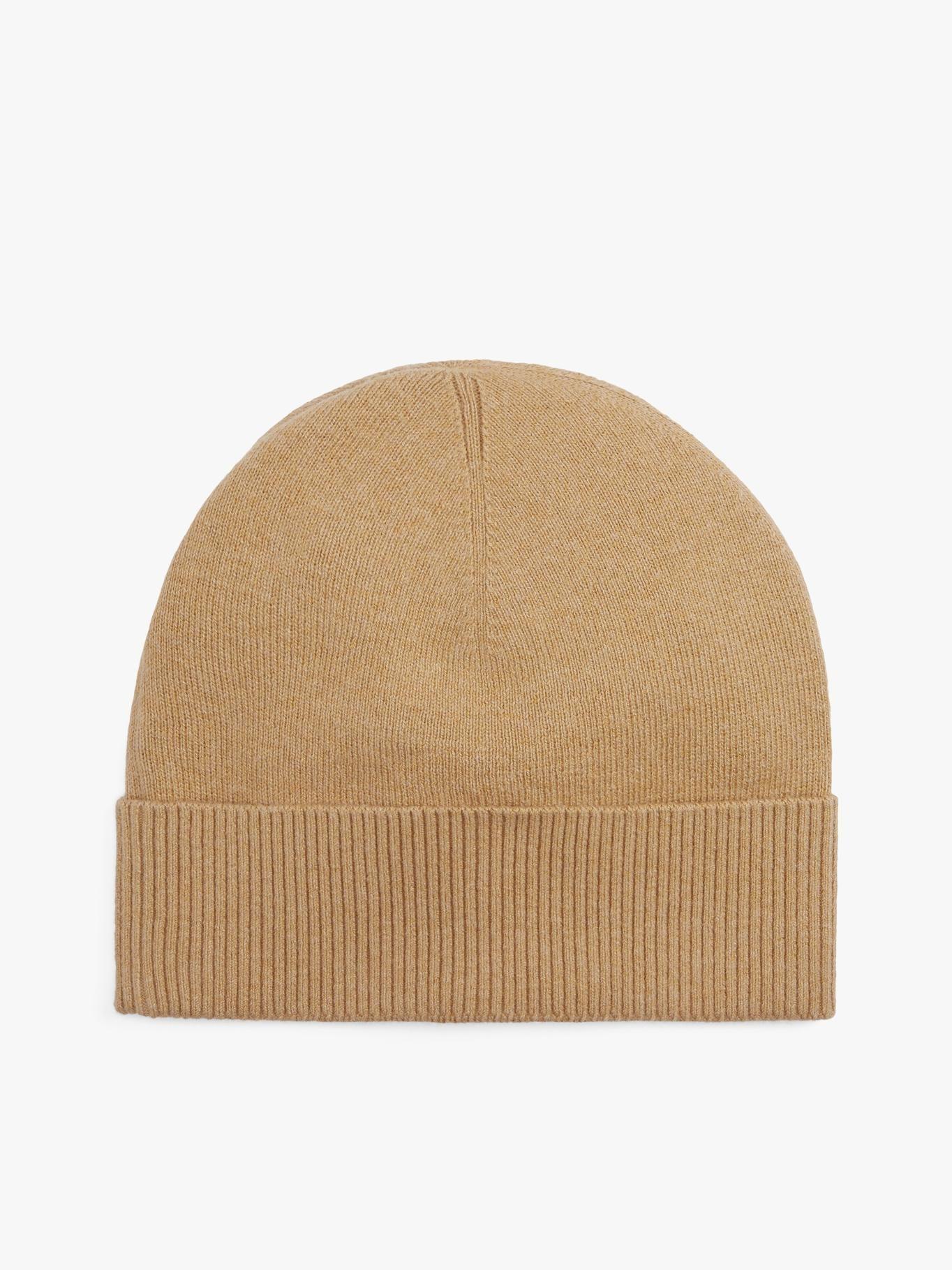 Gorro Solid Con Logo Tommy Hilfiger Beige-2