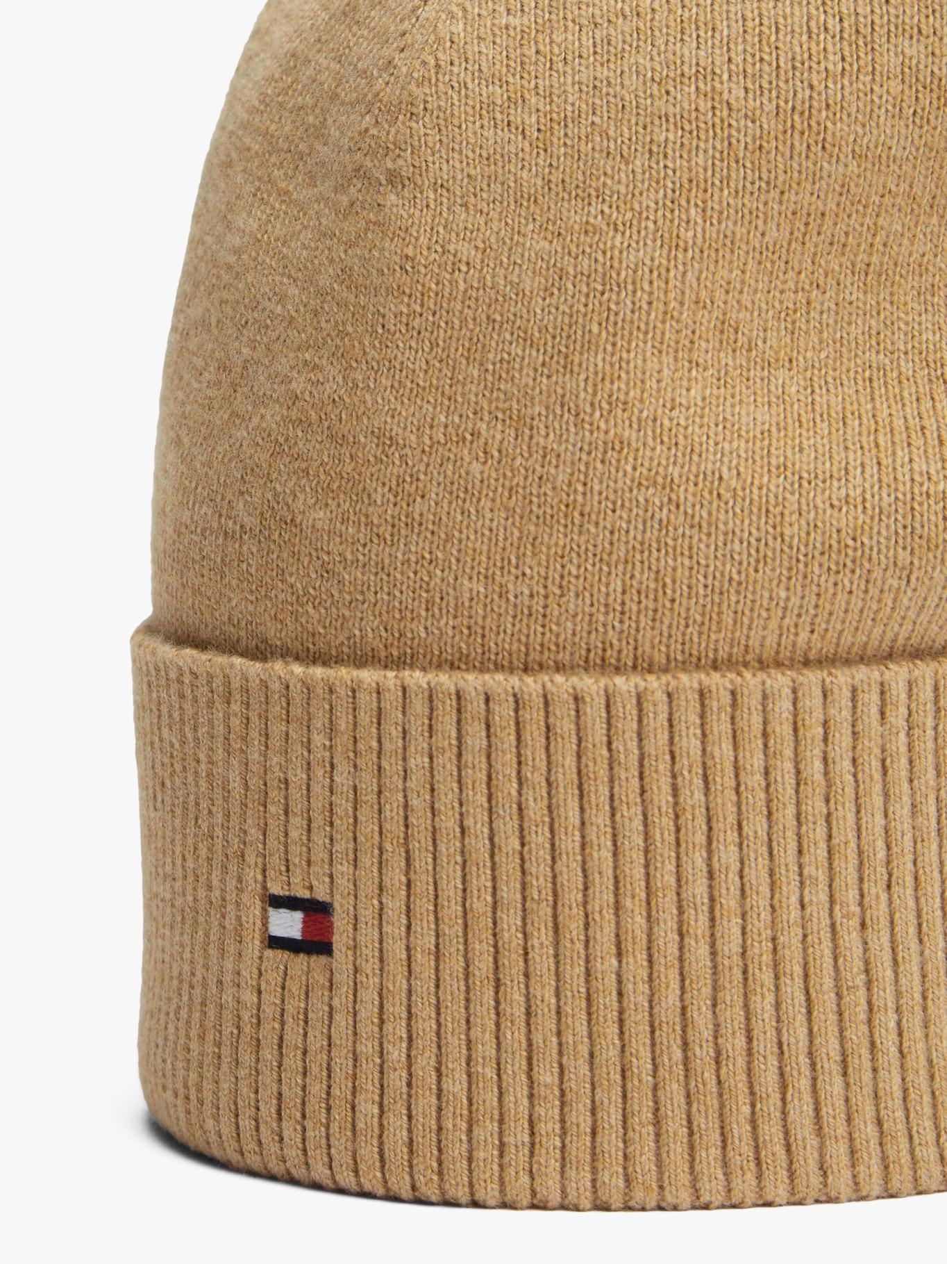 Gorro Solid Con Logo Tommy Hilfiger Beige-3