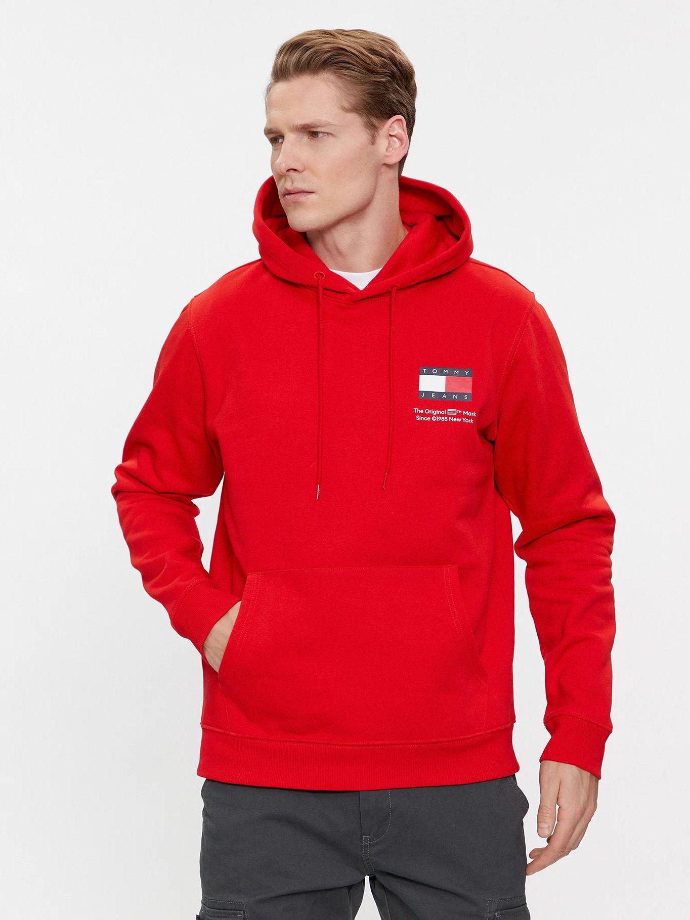 POLERÓN ESSENTIAL HOODIE ROJO TOMMY JEANS-0