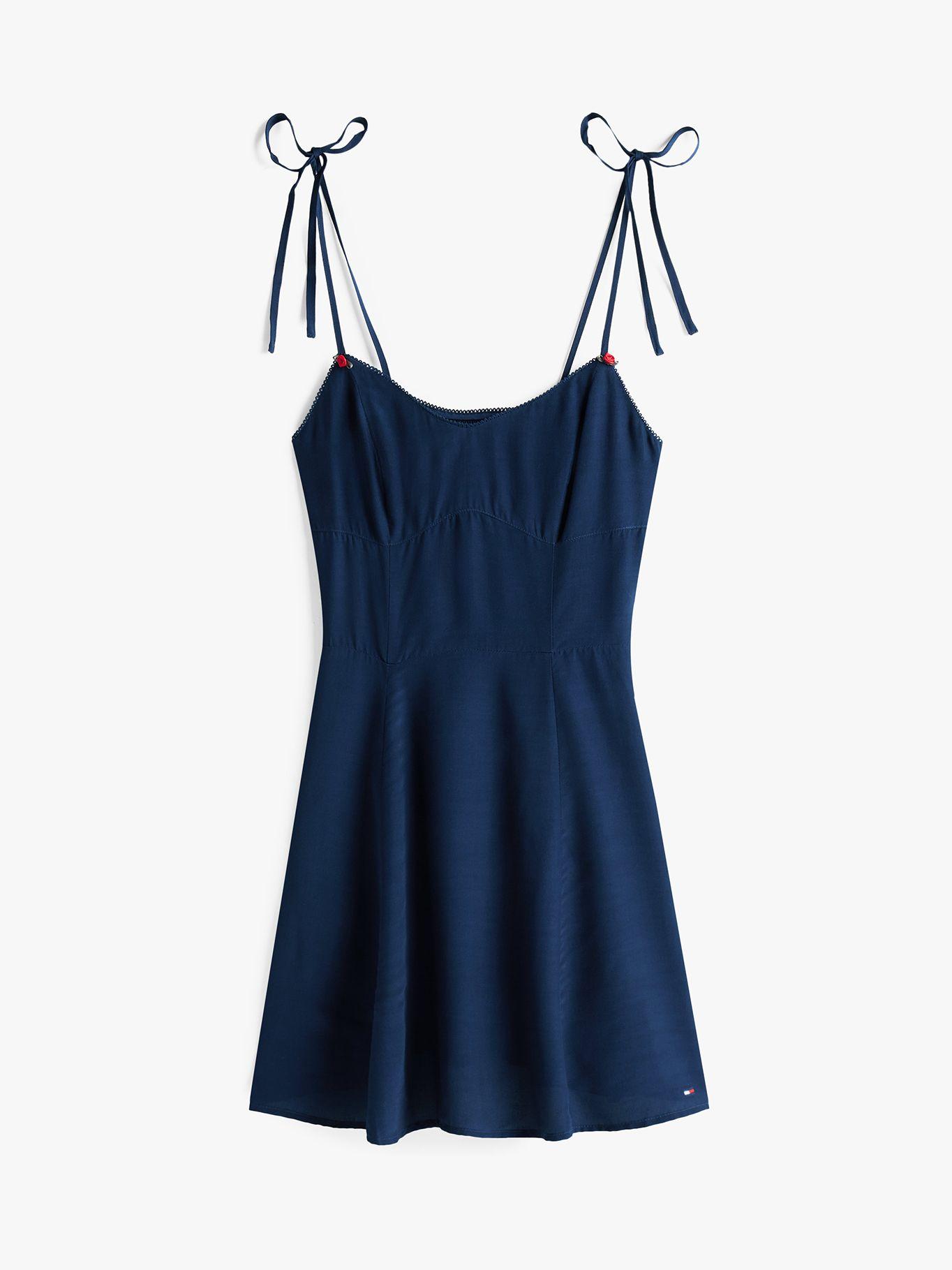 Vestido Extra Slim De Corte Evasé Azul Tommy Jeans-4