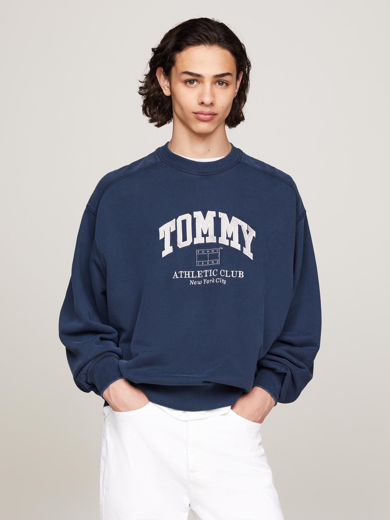 Polerón Relaxed Estilo Varsity Azul Tommy Jeans-0
