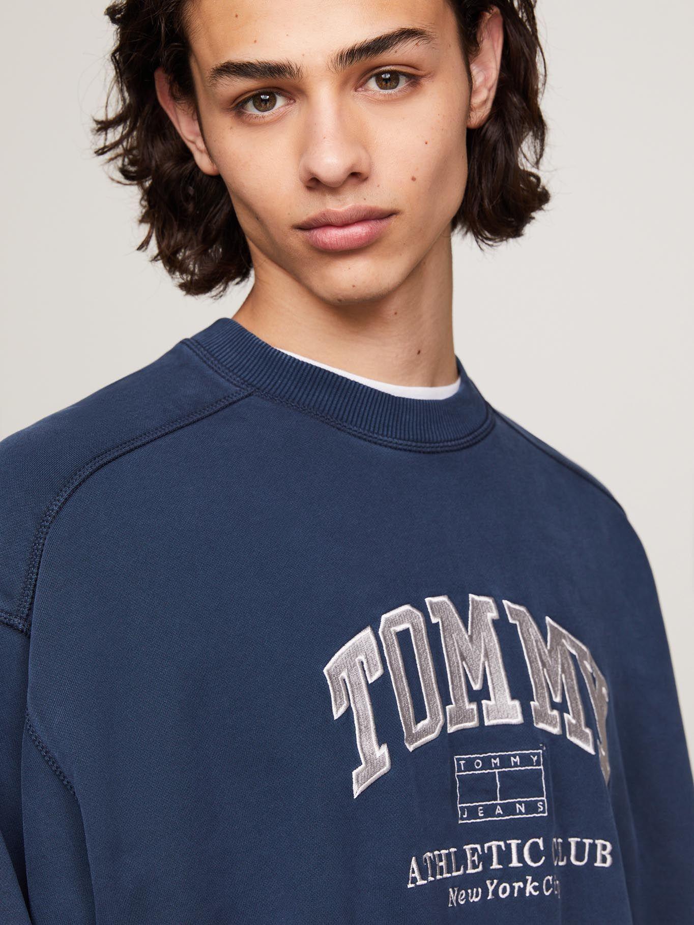 Polerón Relaxed Estilo Varsity Azul Tommy Jeans-3