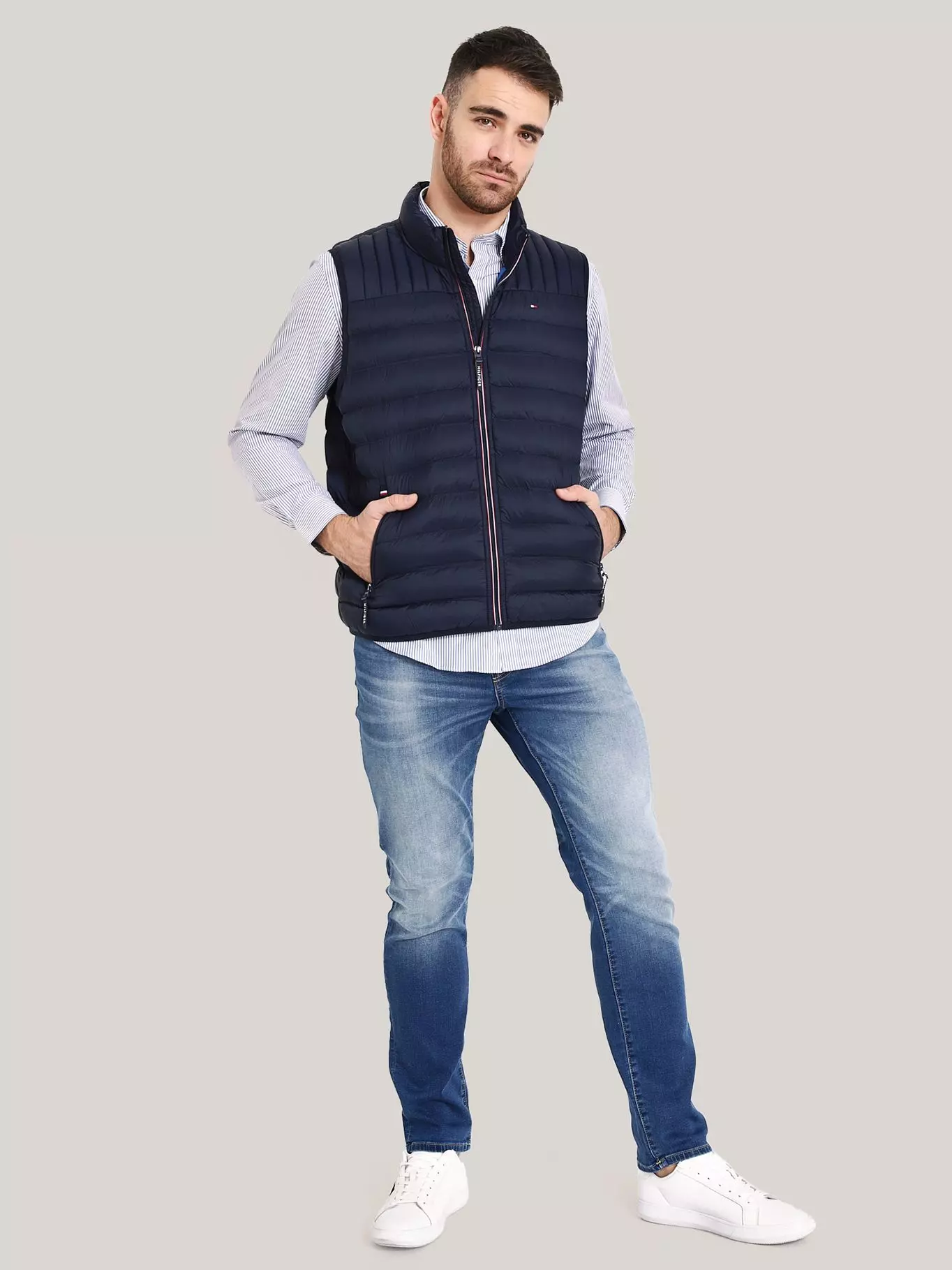 Parka Vest Light Weight Quilted Azul Tommy Hilfiger-1