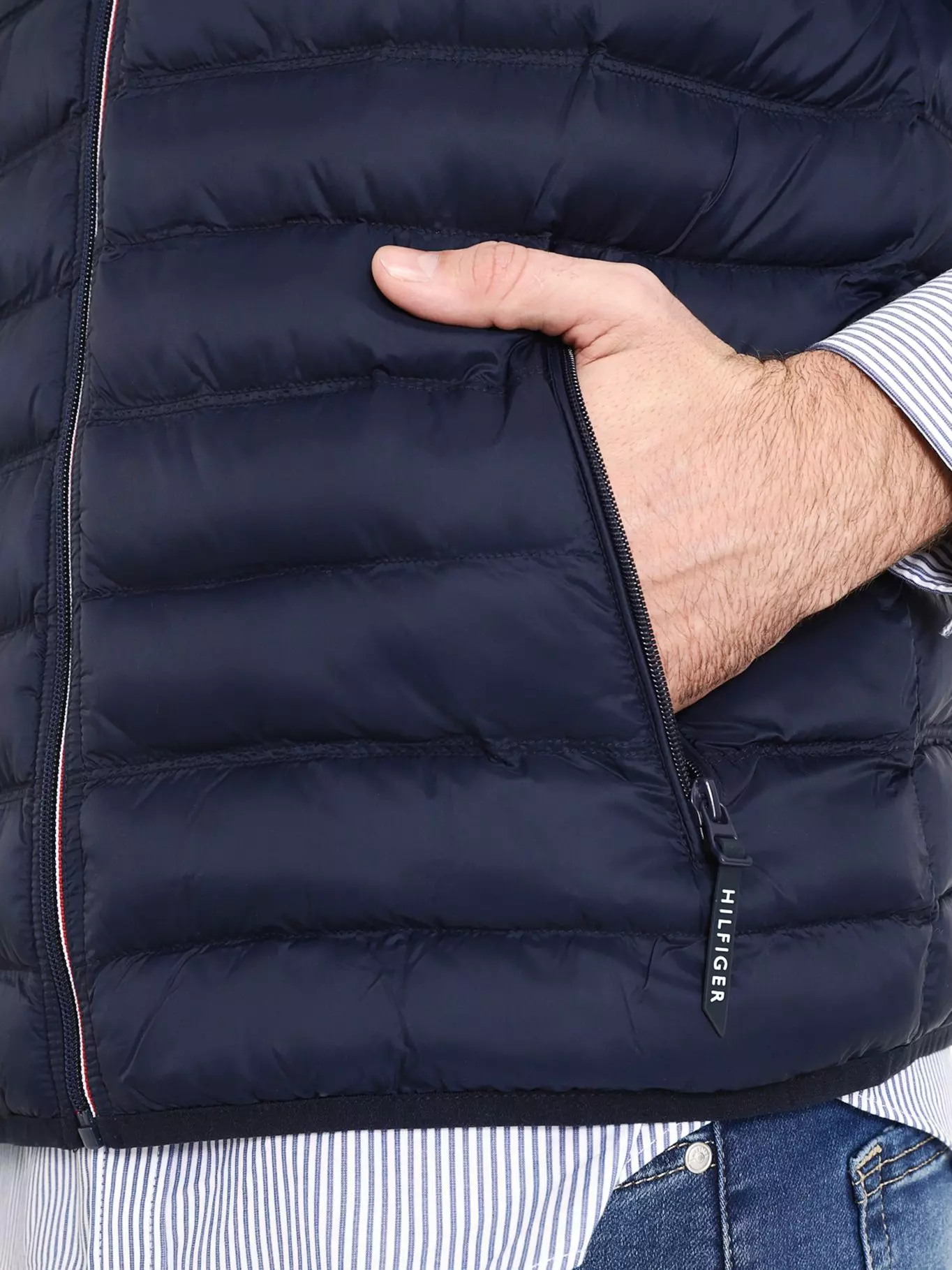 Parka Vest Light Weight Quilted Azul Tommy Hilfiger-4