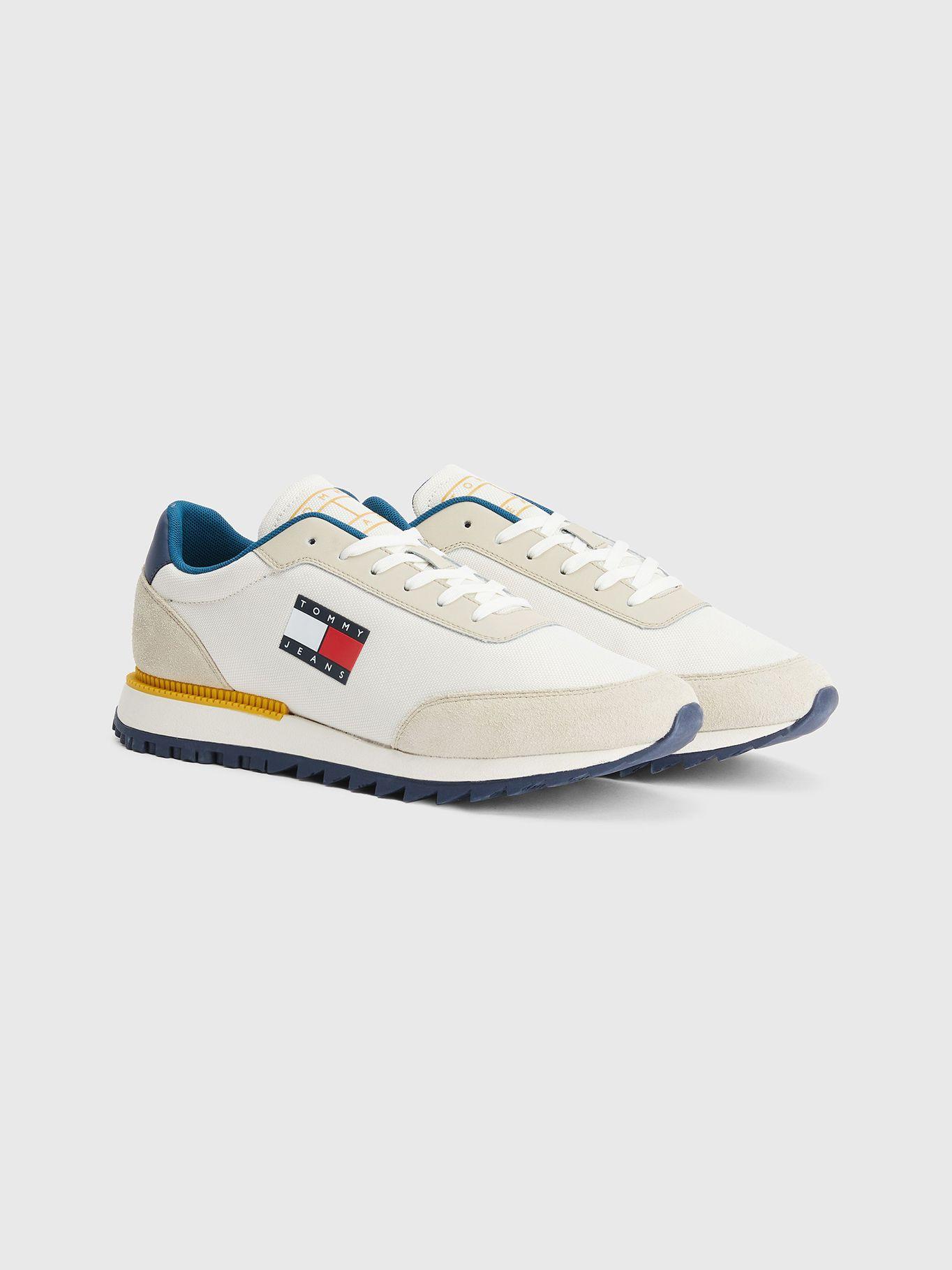 Zapatillas Retro Mix De Texturas Beige Tommy Hilfiger-0