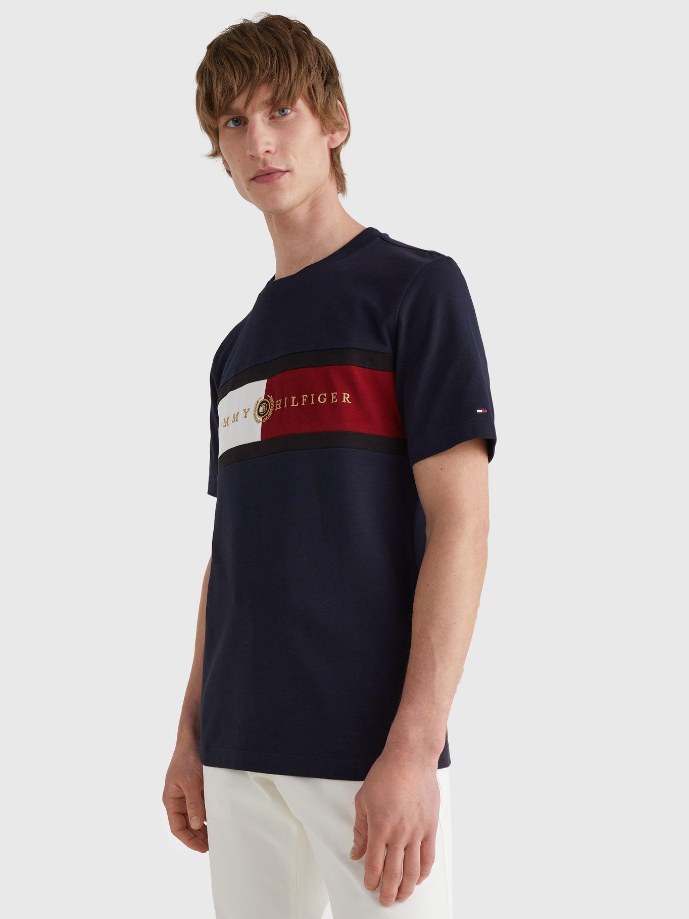 Polera Icons Crest Logo Azul Tommy Hilfiger-3
