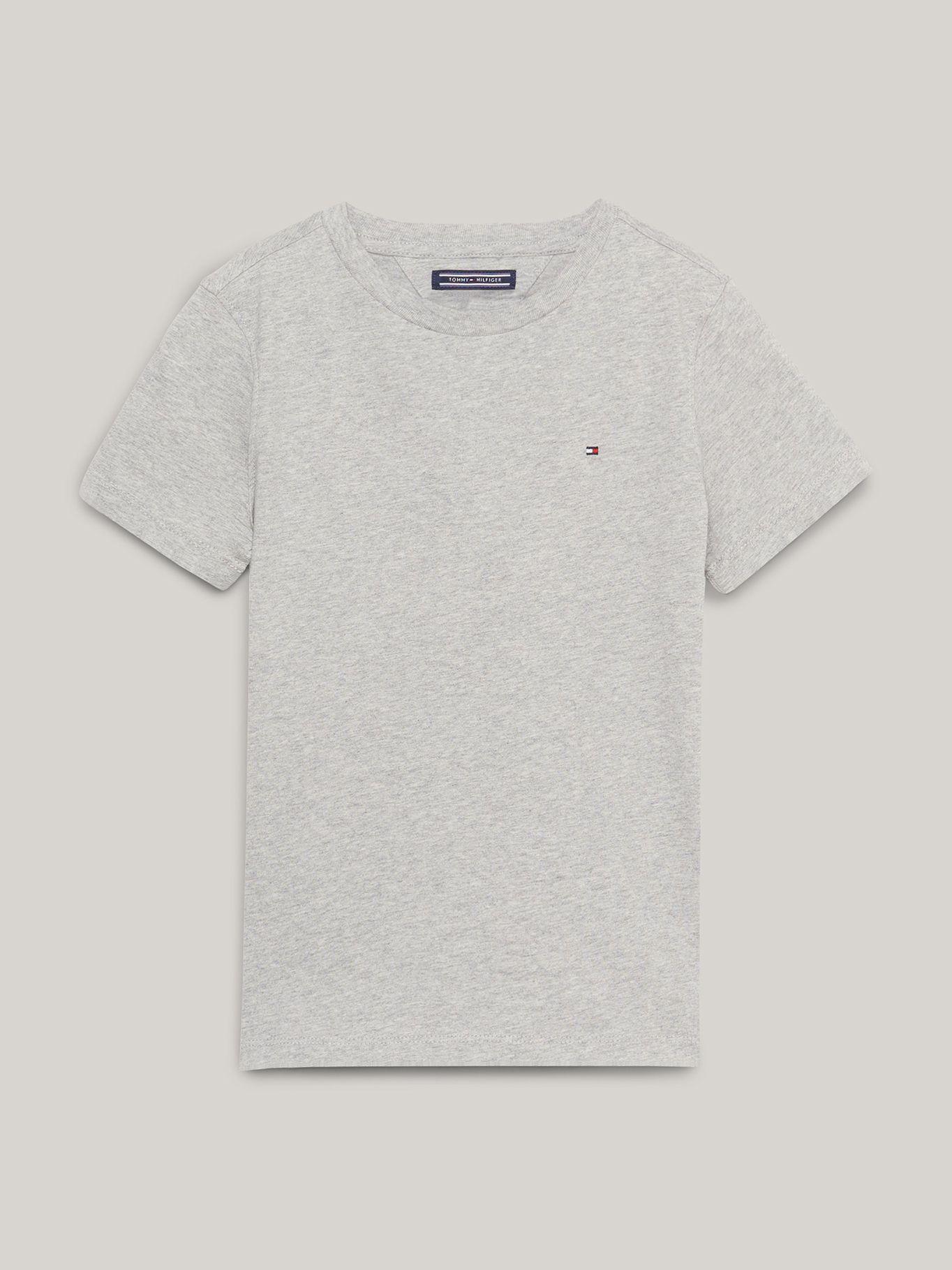 Polera De Niño Essential C-Neck Gris Tommy Hilfiger-4