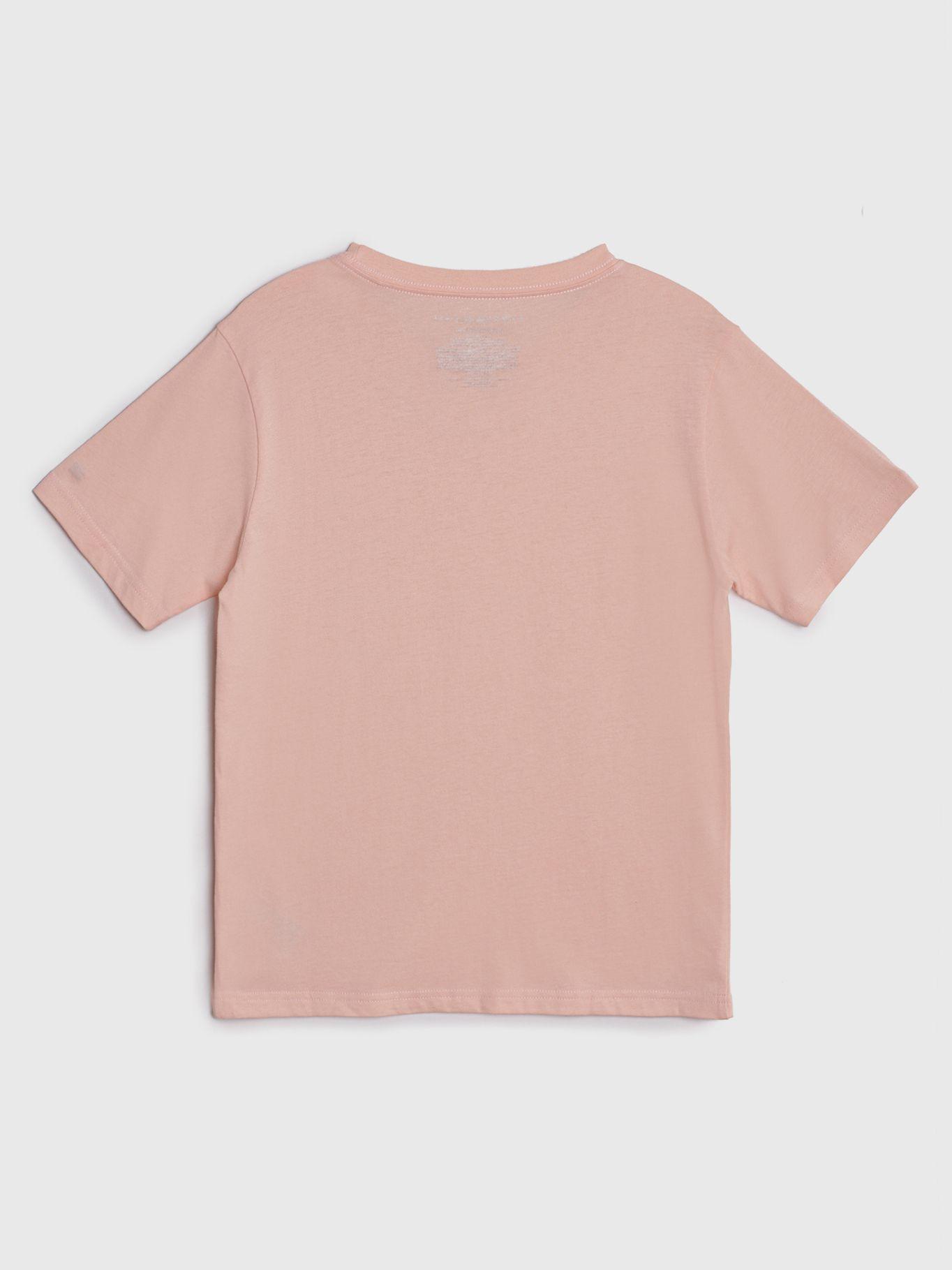 Polera Con Logo Signature Rosado Tommy Hilfiger-1