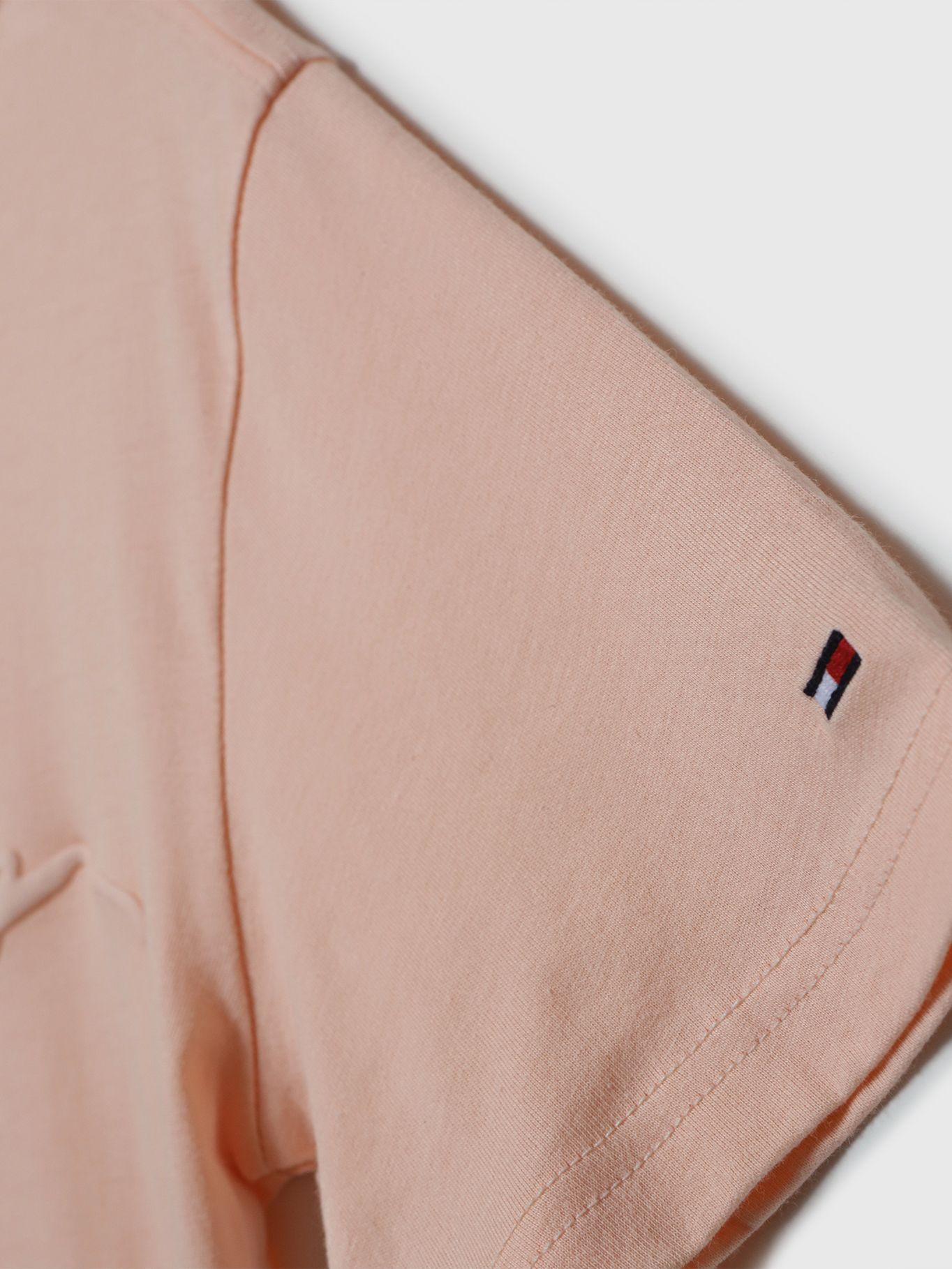 Polera Con Logo Signature Rosado Tommy Hilfiger-3