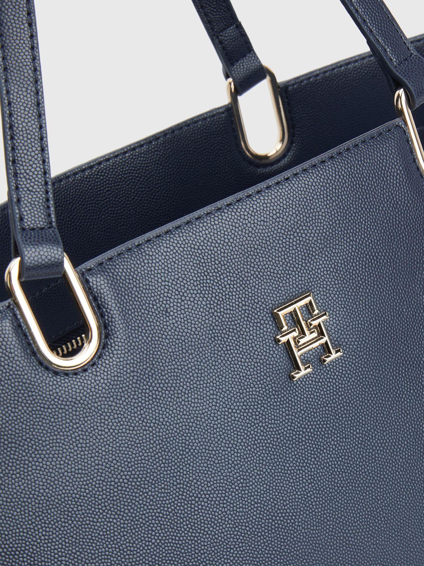 Tote Monogram Solid Azul Tommy Hilfiger-2
