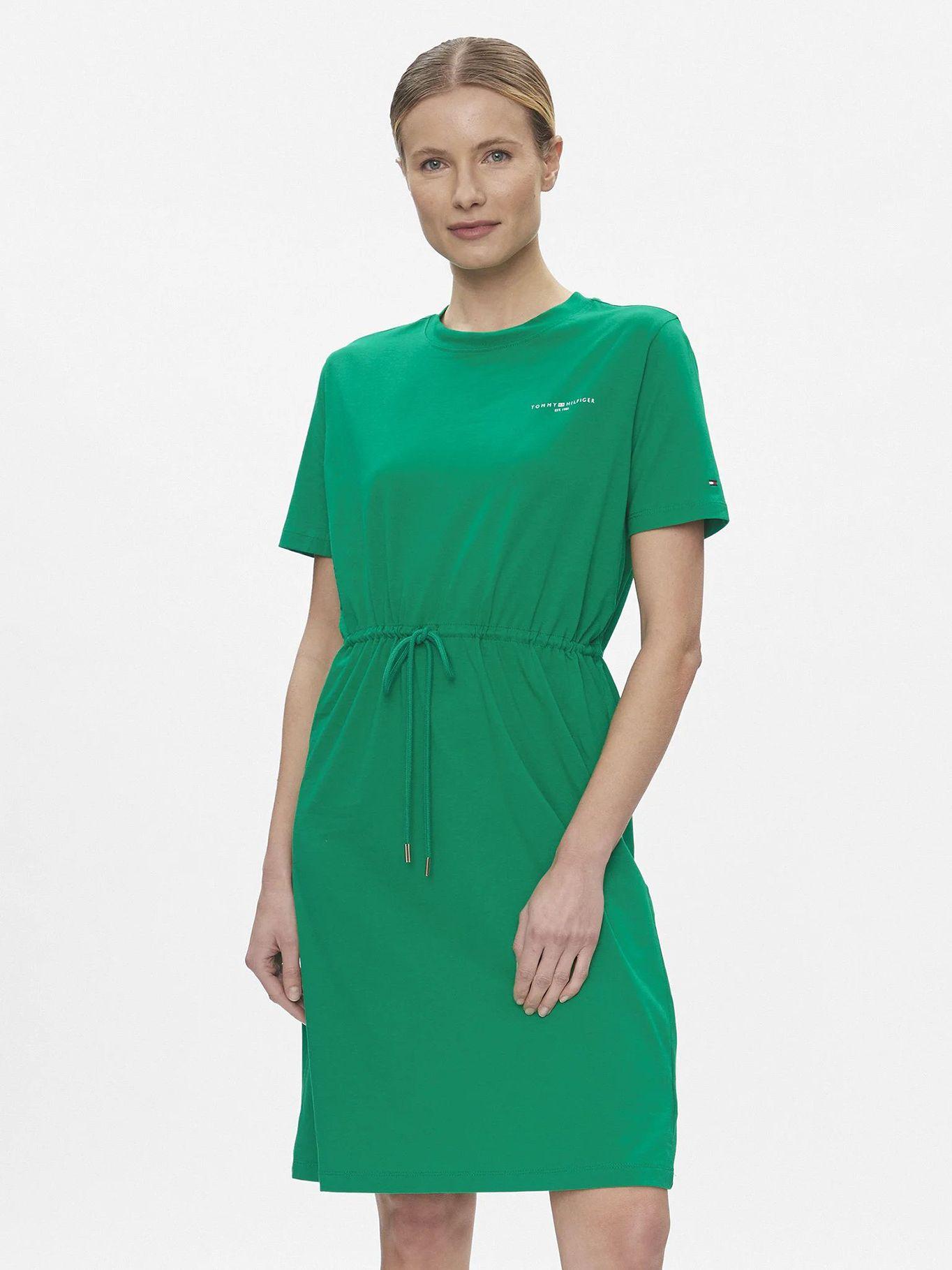 Vestido Colección 1985 Signature Verde Tommy Hilfiger-0