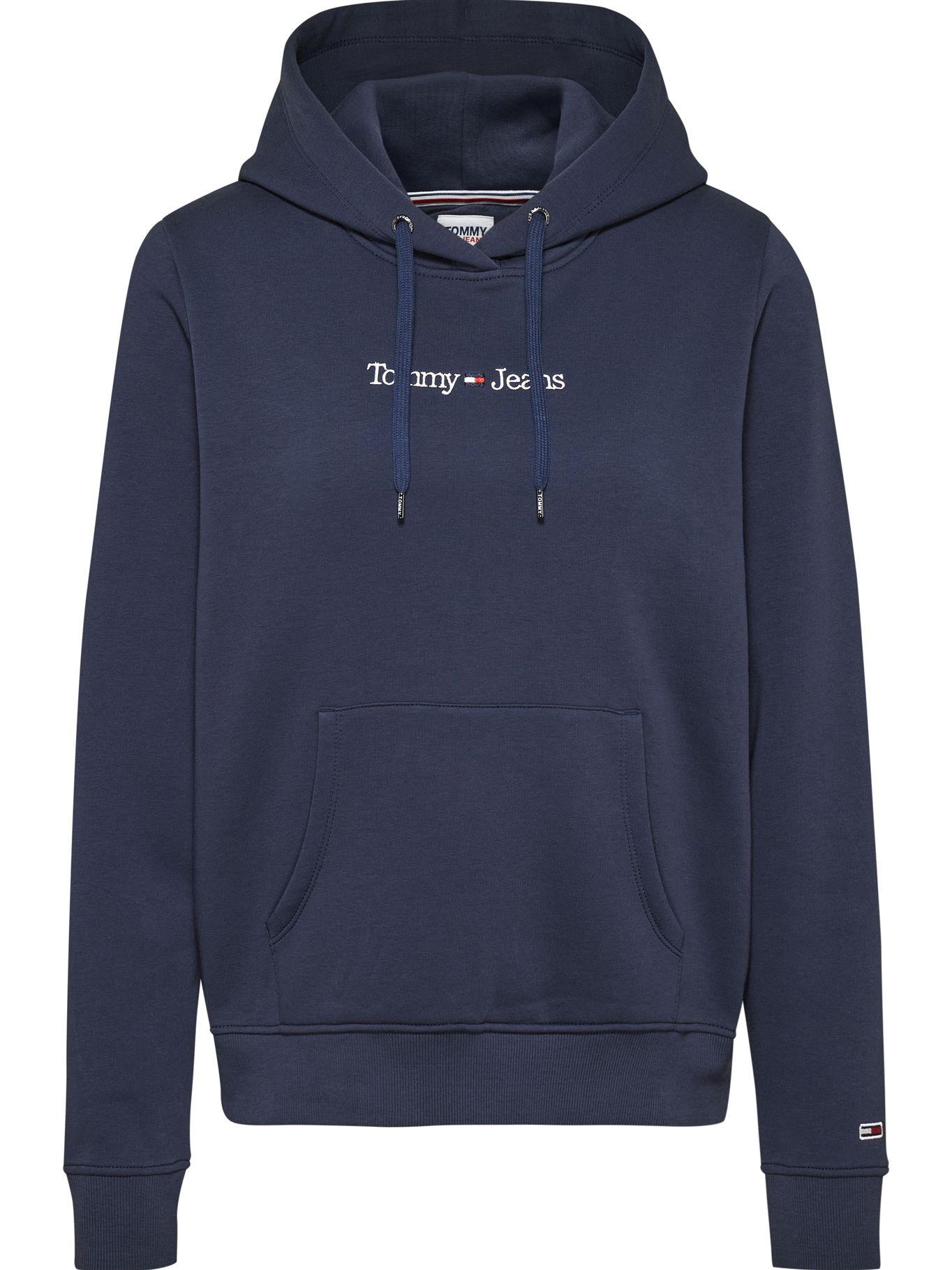 Polerón Regular Serif Linear Logo Azul Tommy Jeans-5