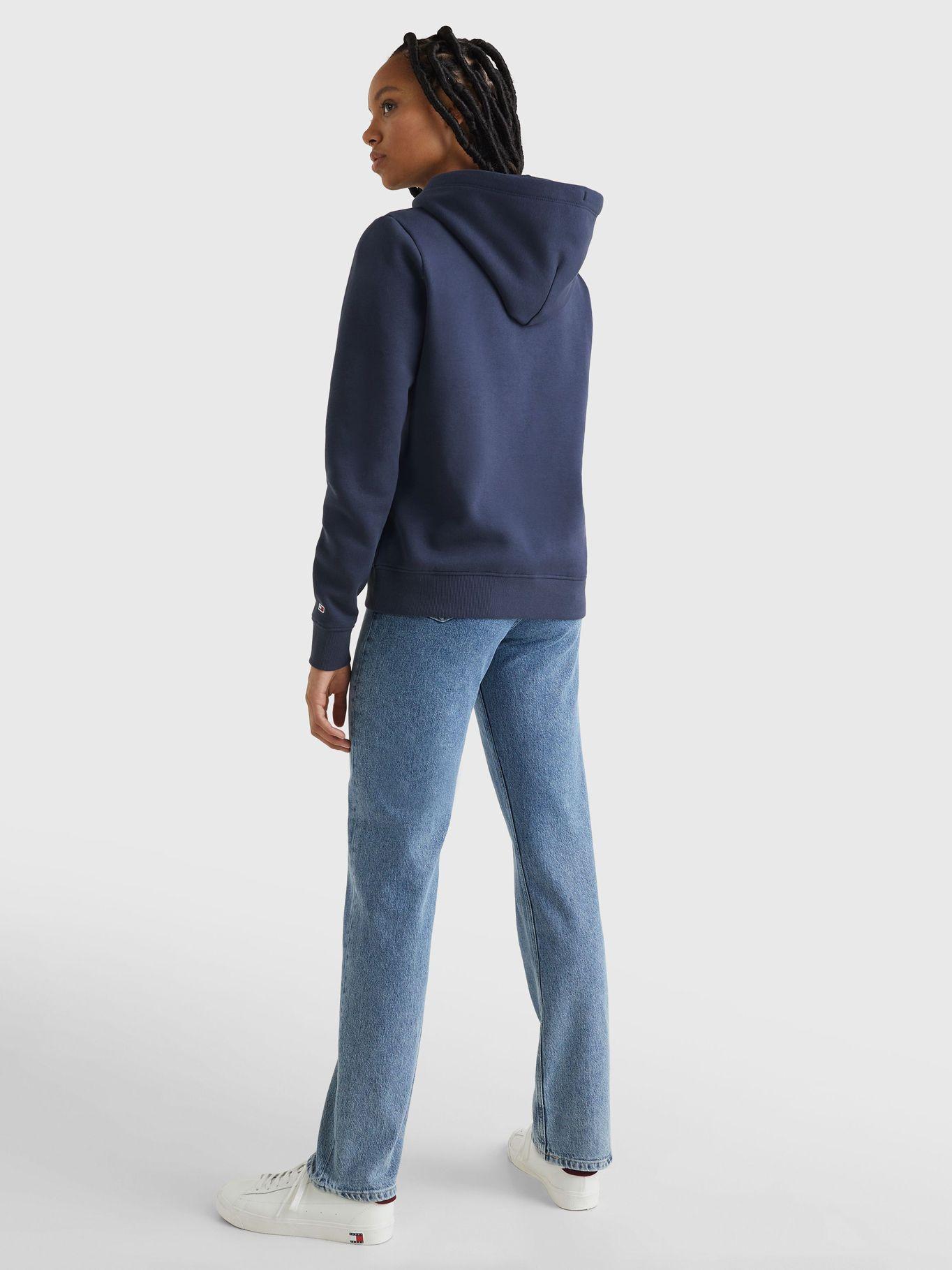 Polerón Regular Serif Linear Logo Azul Tommy Jeans-2