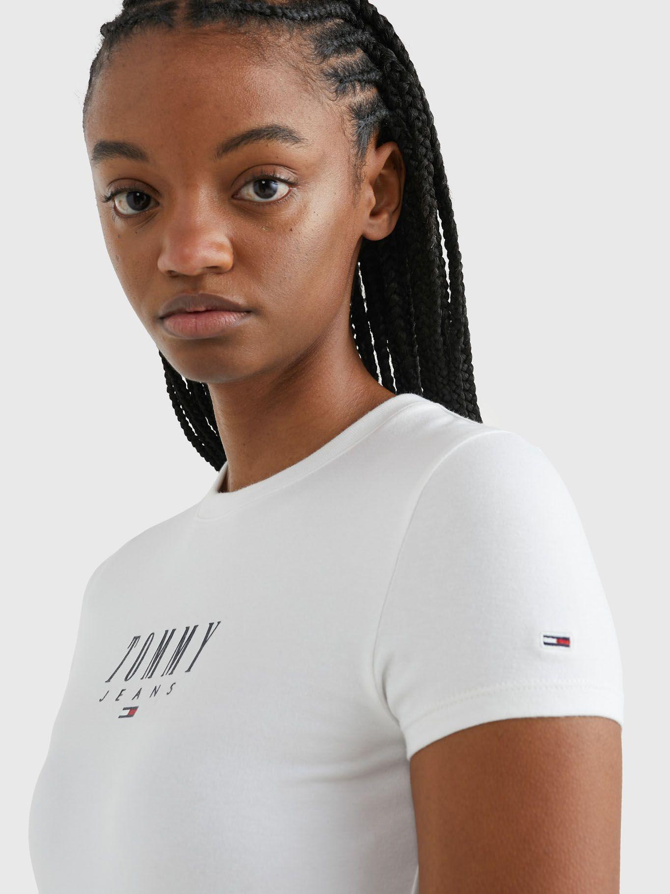 Vestido Logo Print Blanco Tommy Jeans-3