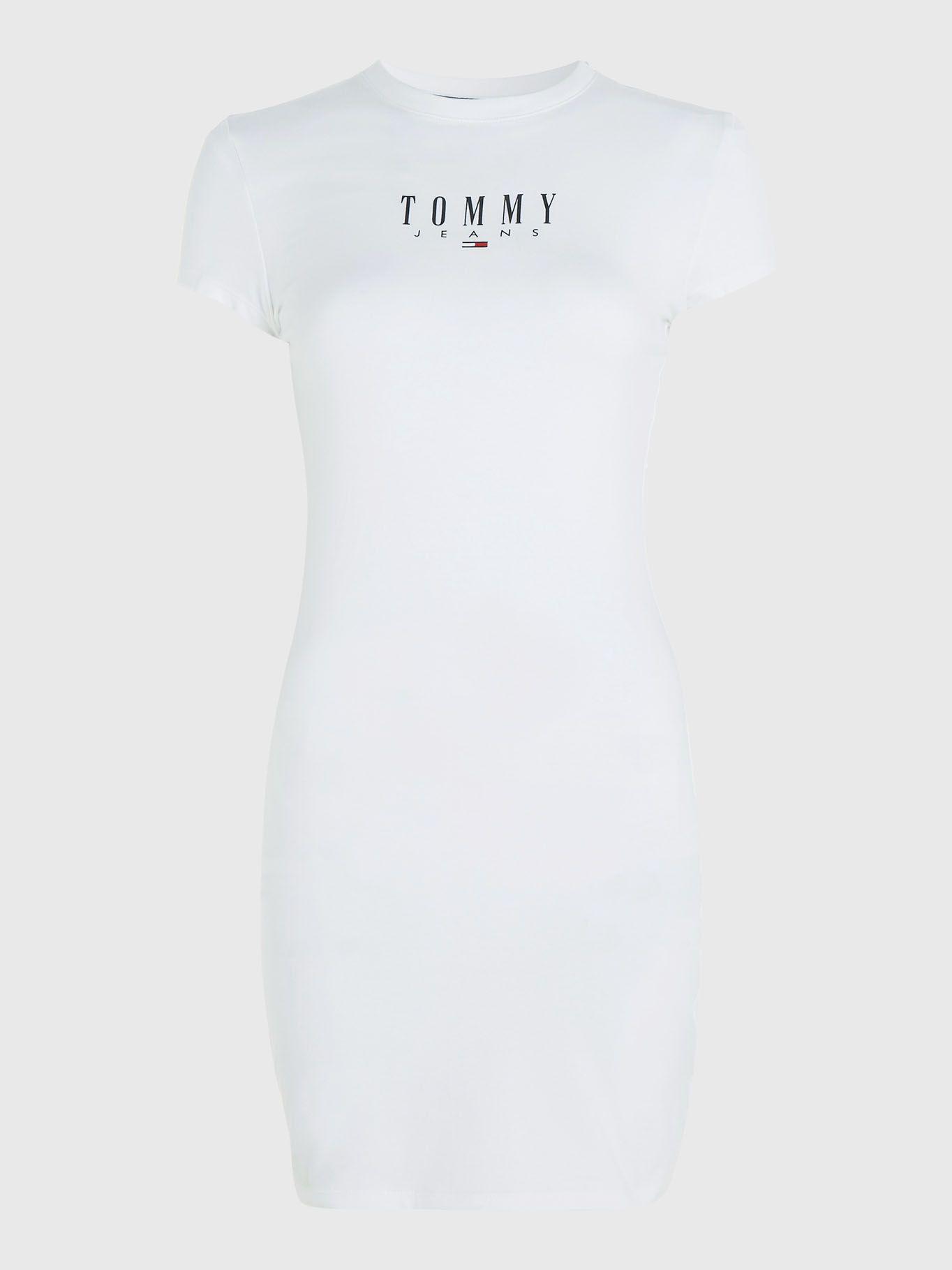 Vestido Logo Print Blanco Tommy Jeans-4