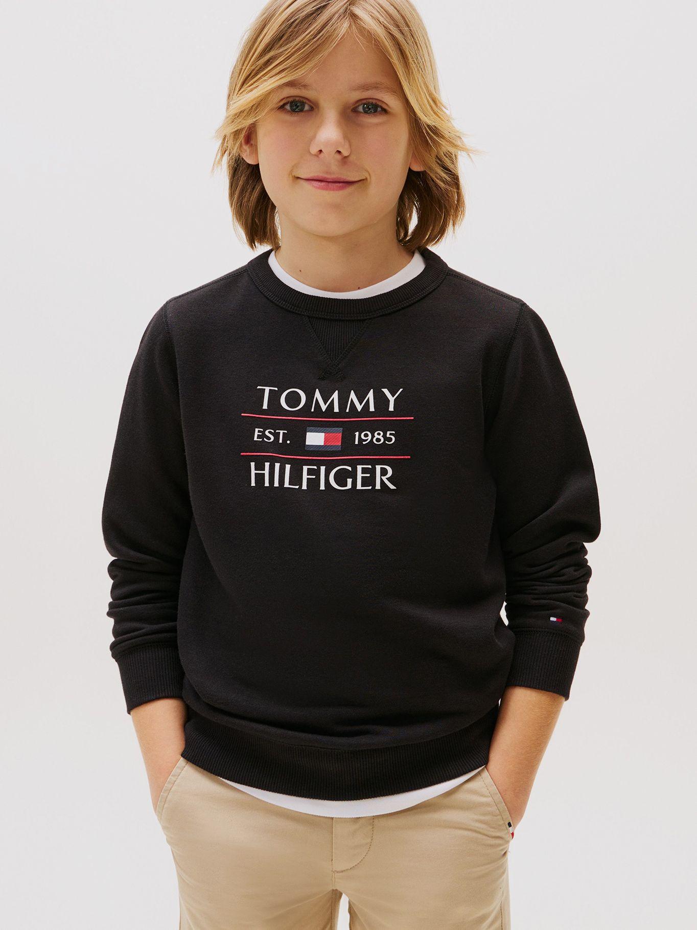 Polerón Con Logo Negro Tommy Hilfiger-0