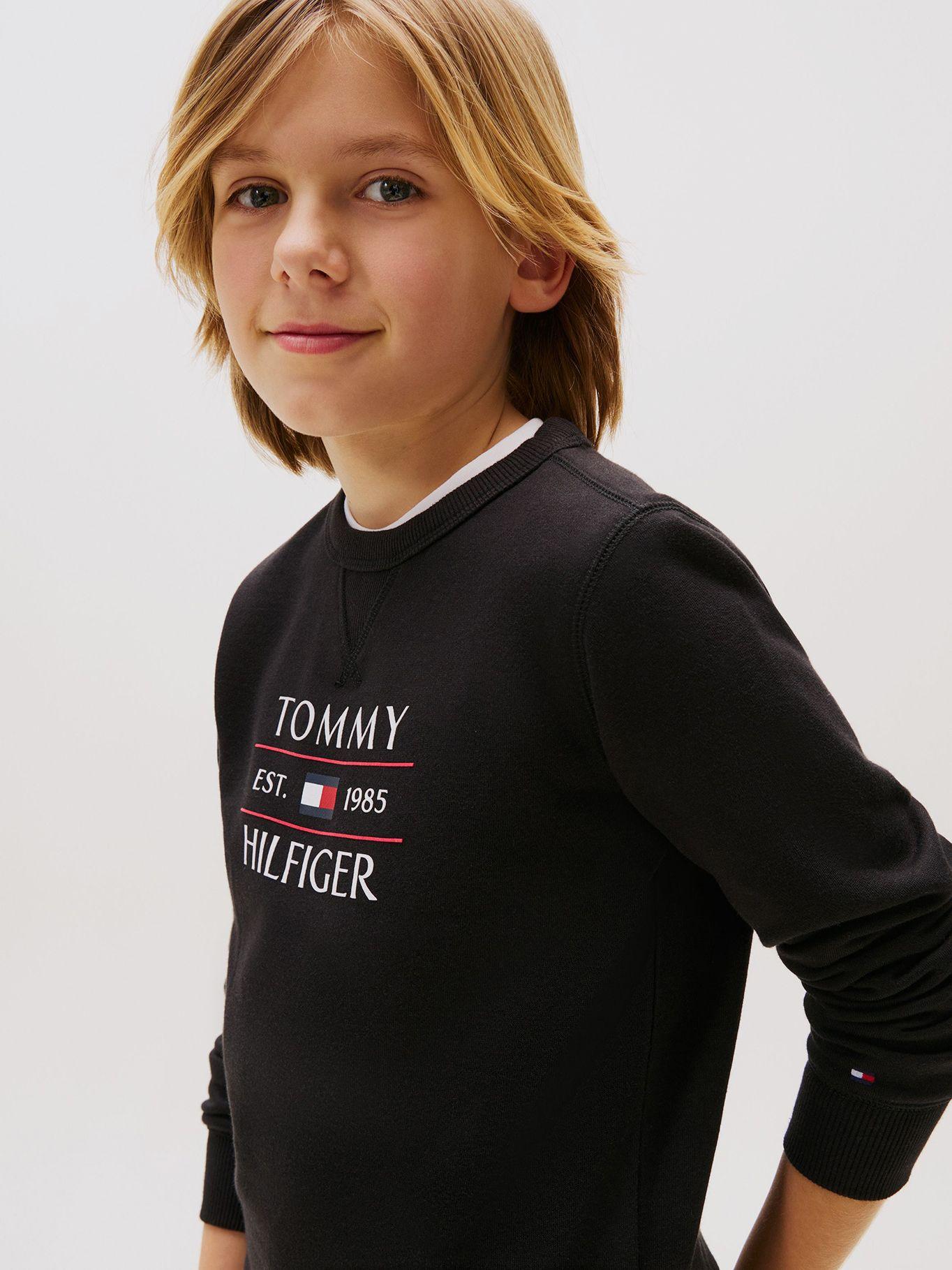 Polerón Con Logo Negro Tommy Hilfiger-3