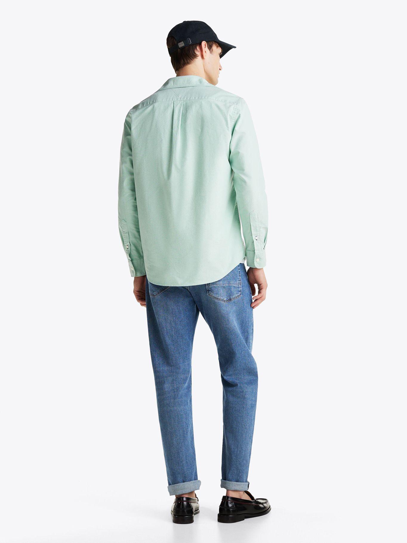 Camisa Oxford Heritage Regular L4F Verde Tommy Hilfiger-2
