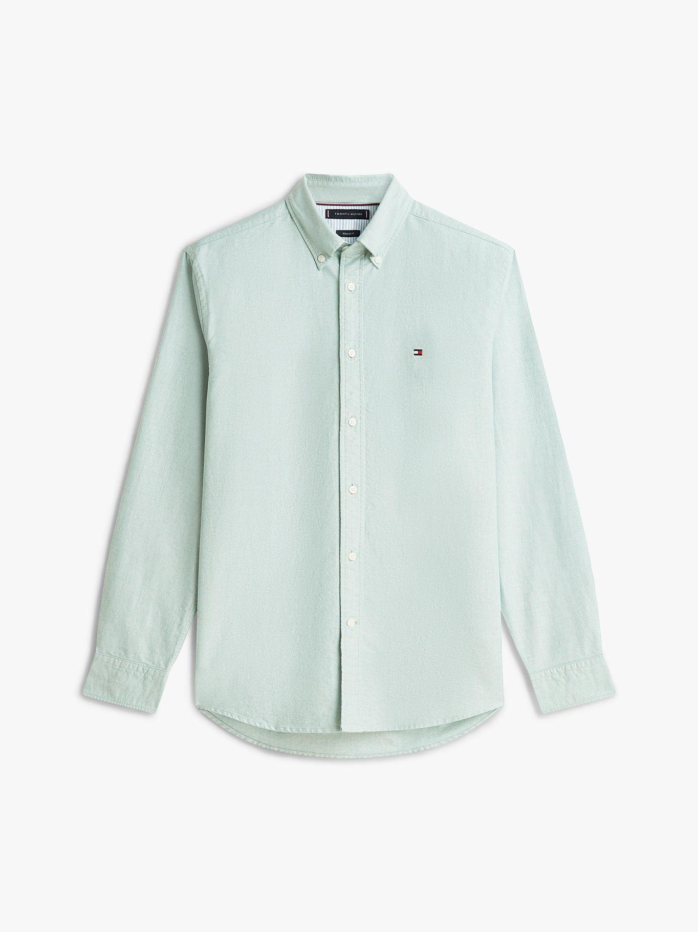 Camisa Oxford Heritage Regular Verde Tommy Hilfiger-4