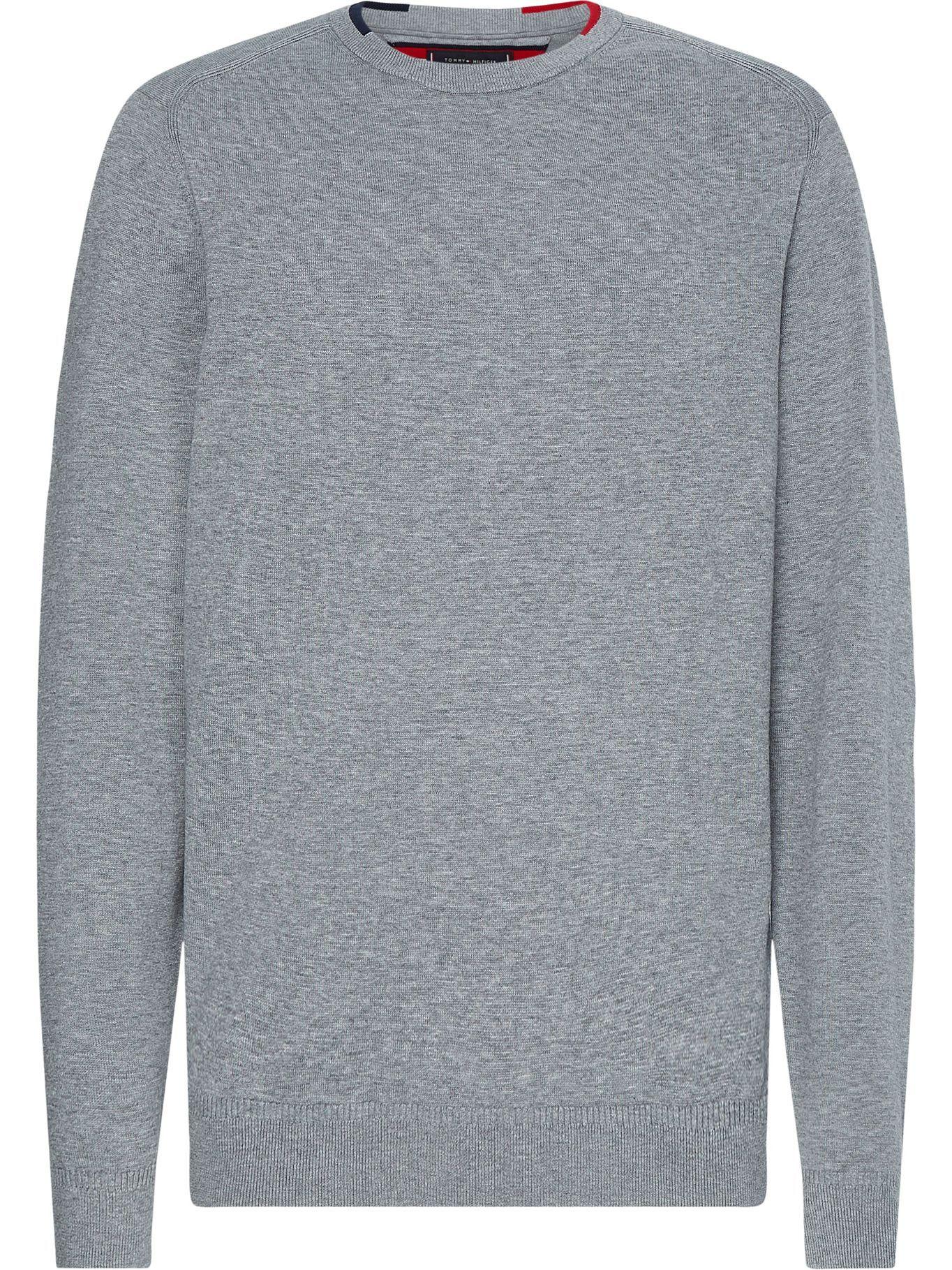 Sweater Pima Cotton Gris Tommy Hilfiger F2-0