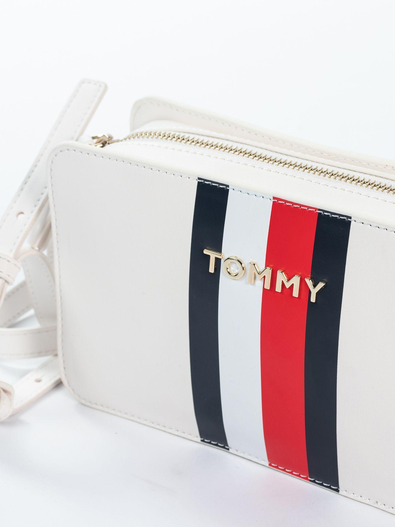 Cartera Crossover Stripe Logo Blanco Tommy Hilfiger-2