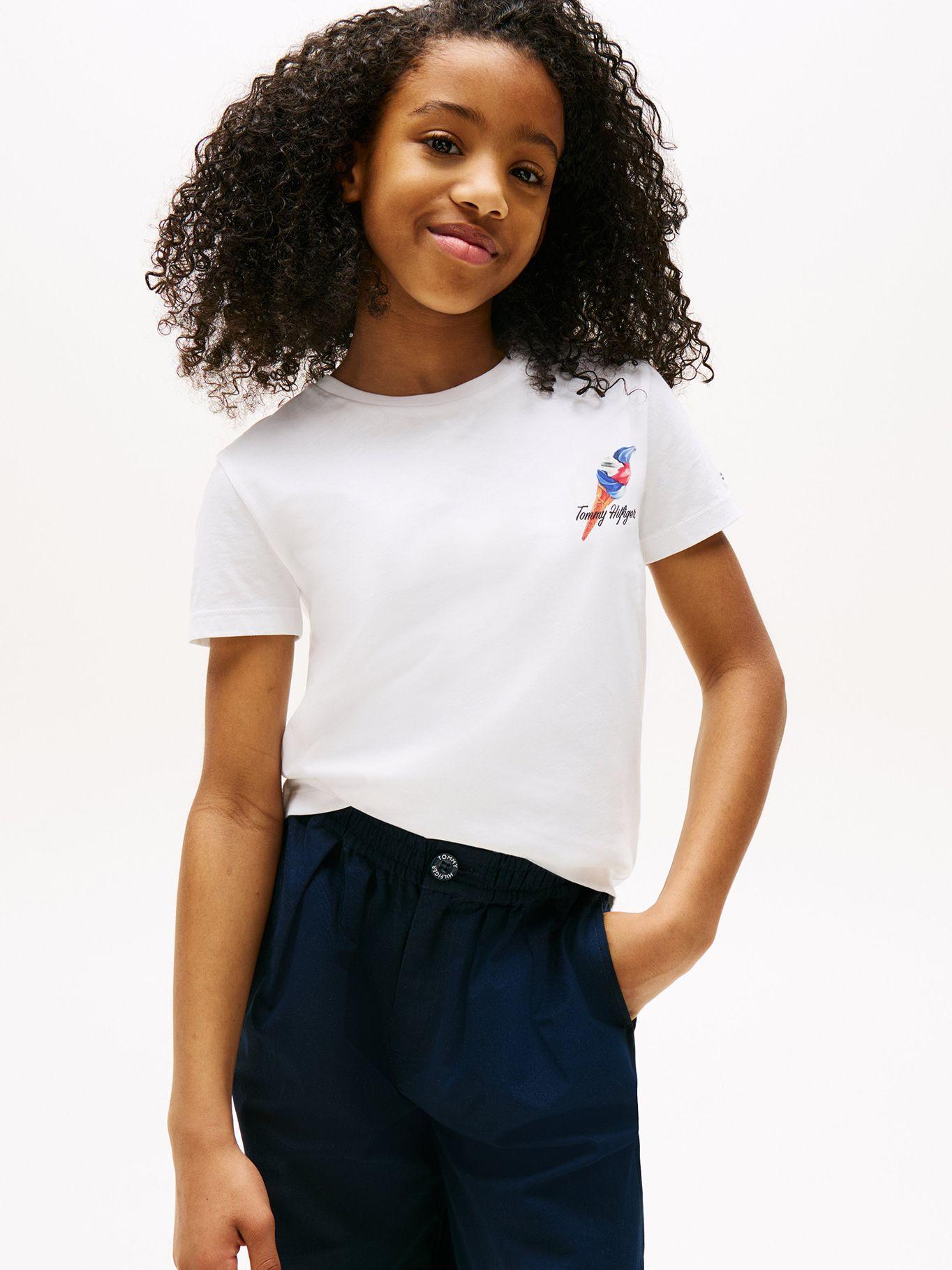 Polera Con Logo Gráfico Blanco Tommy Hilfiger-0