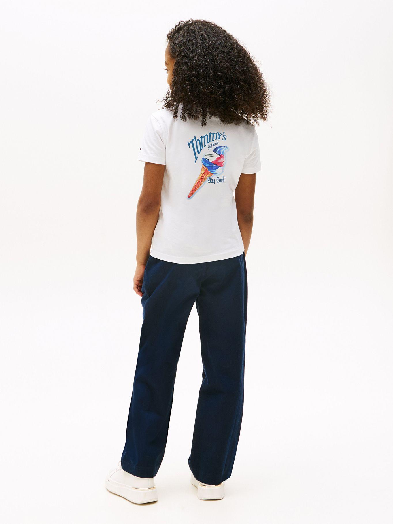 Polera Con Logo Gráfico Blanco Tommy Hilfiger-2