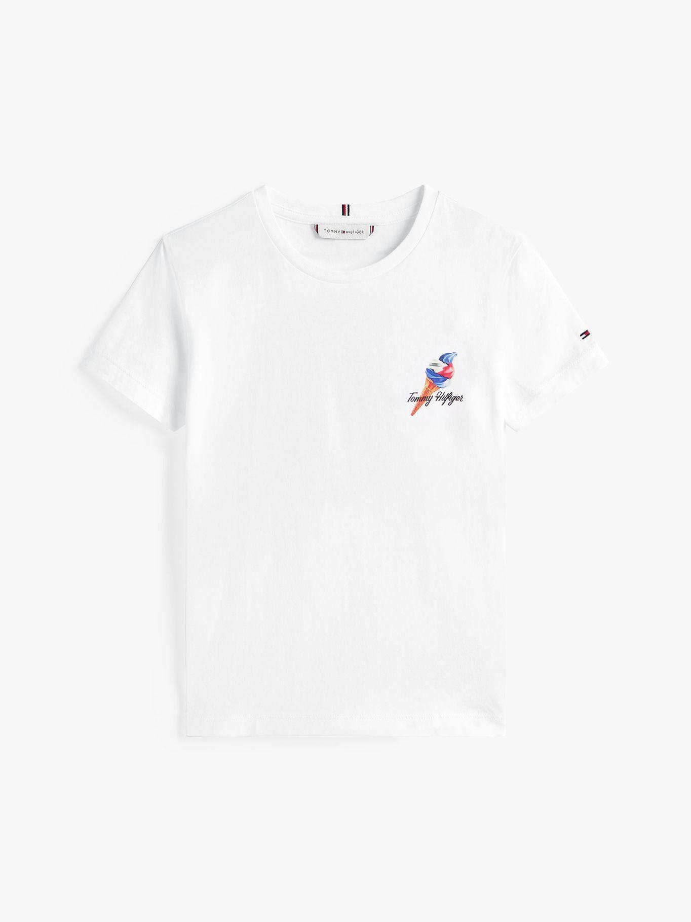 Polera Con Logo Gráfico Blanco Tommy Hilfiger-5