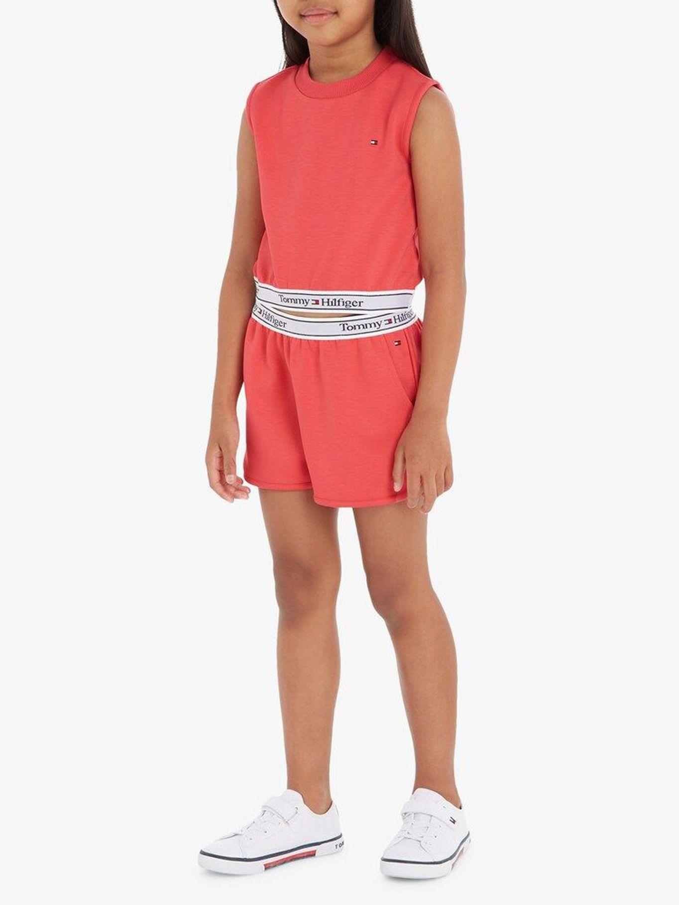 Polera Sin Mangas Y Shorts Rosado Tommy Hilfiger-0