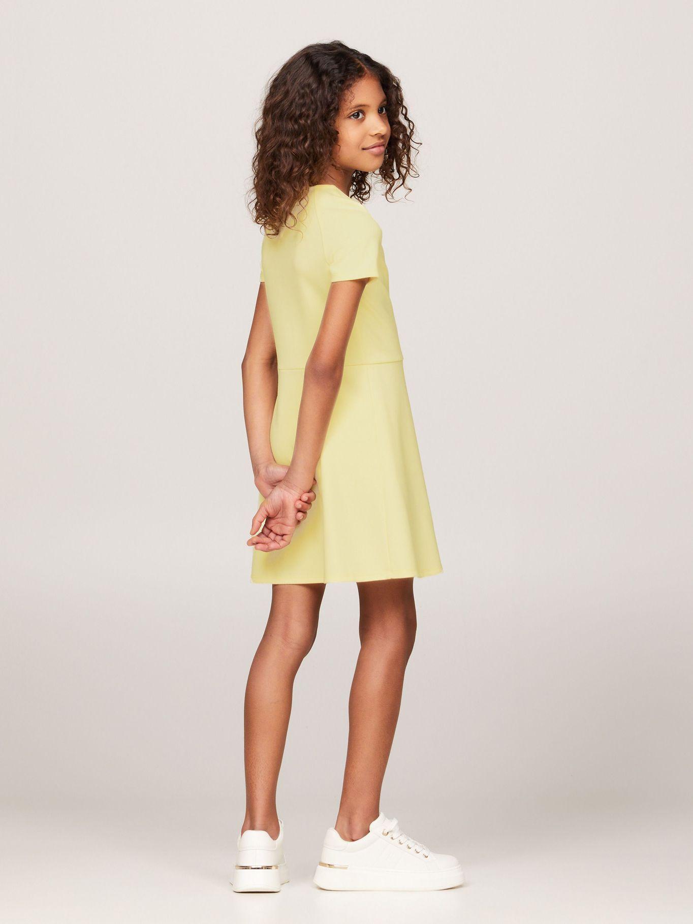 Vestido Essential Con Logo Amarillo Tommy Hilfiger-1