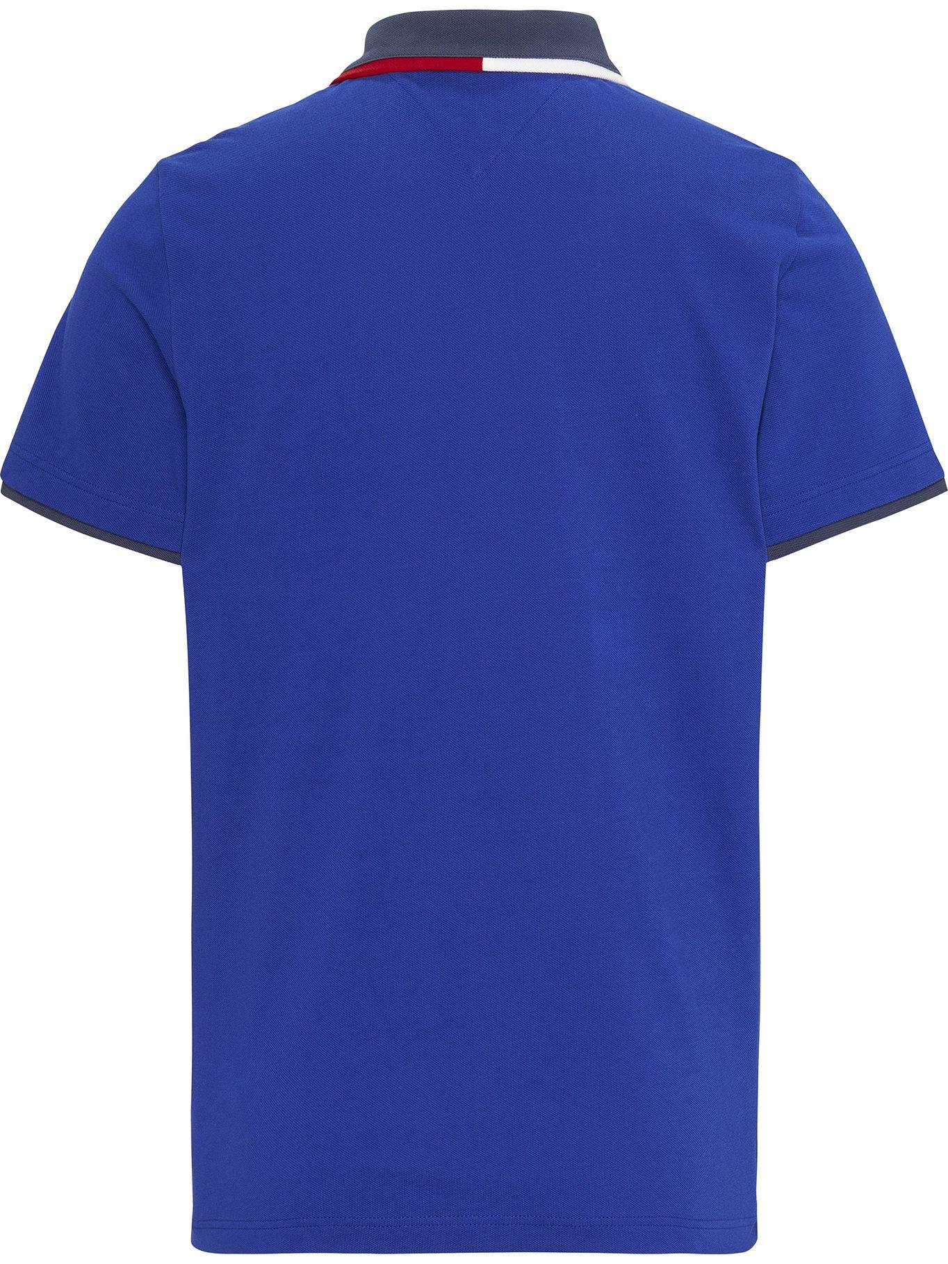 Polo Flag Logo Regular Azul Tommy Jeans-1