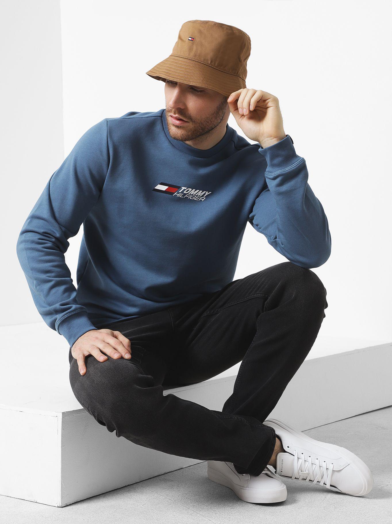 Polerón Sport Essential C-Neck Azul Tommy Hilfiger-2