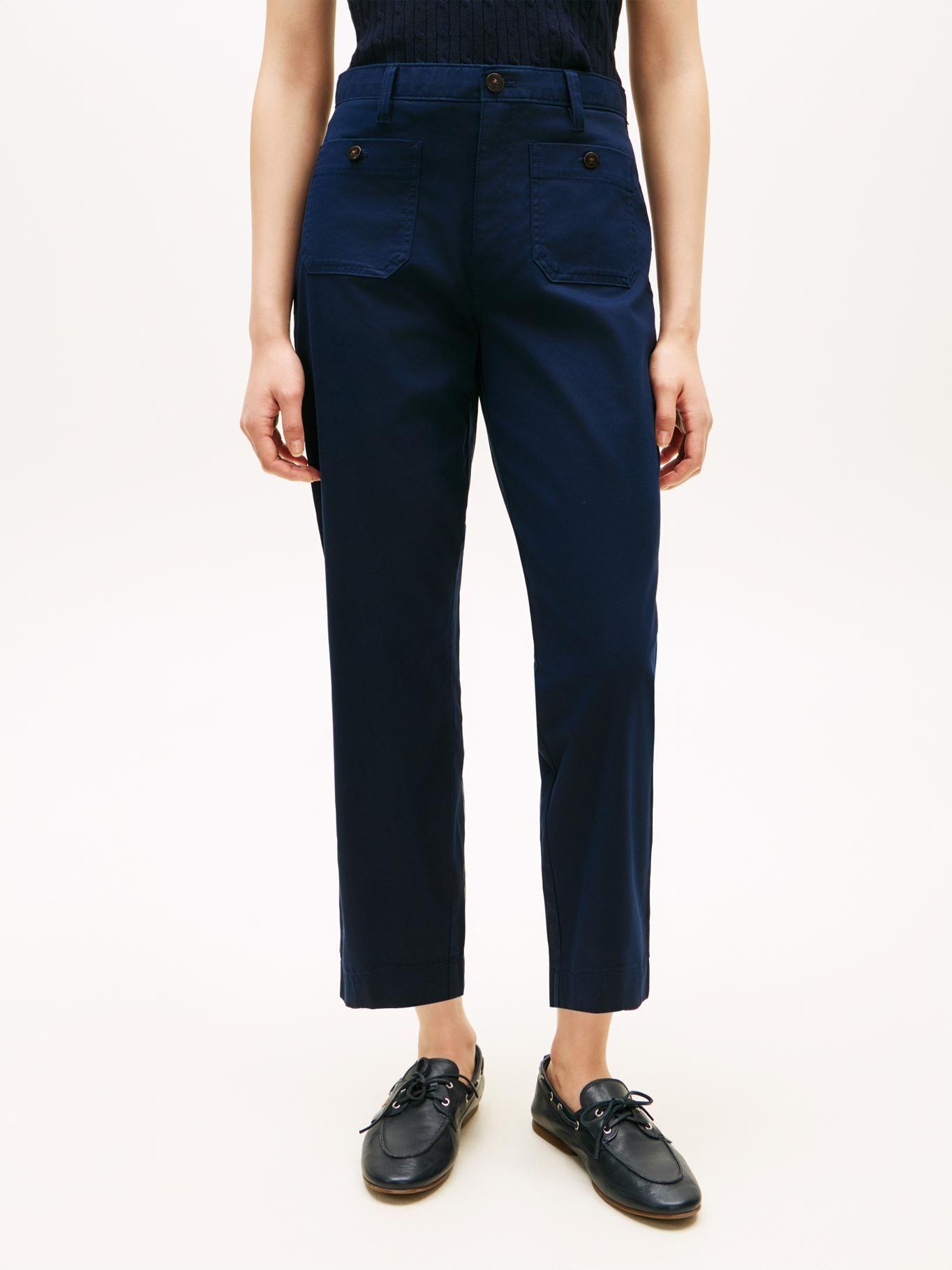 Pantalón Twill Con Bolsillos-1