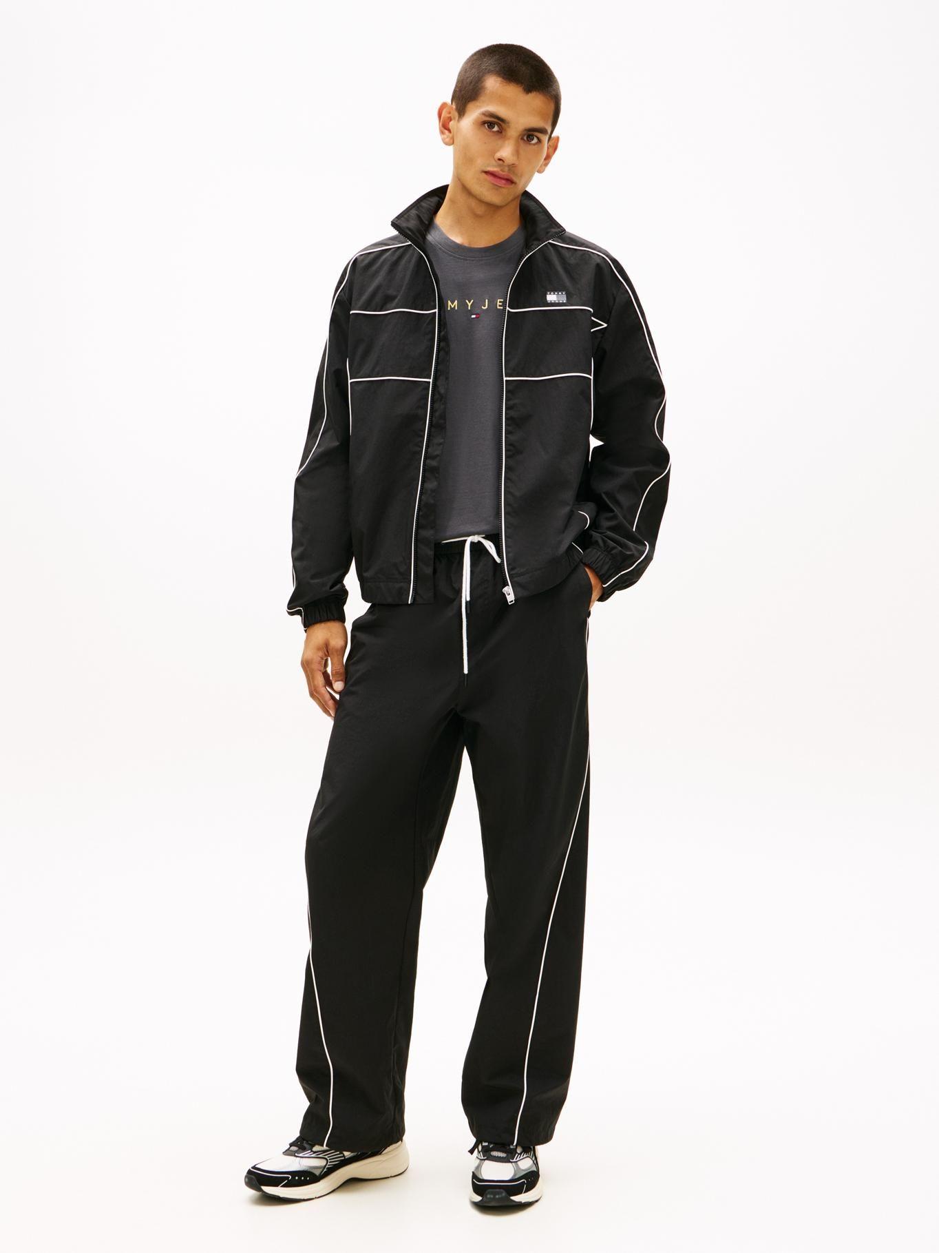 Chaqueta Water Repellent Back Logo Tommy Jeans Negro-1