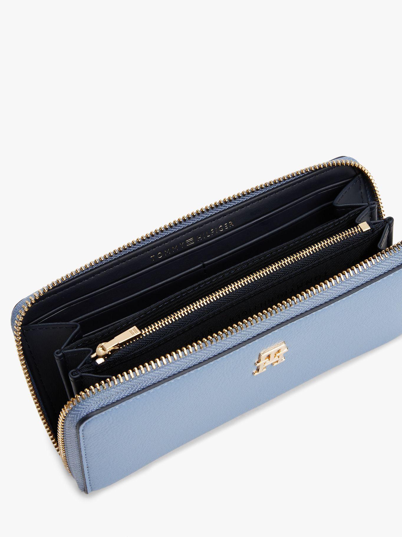 Billetera Monogram Con Cierre Celeste Tommy Hilfiger-2