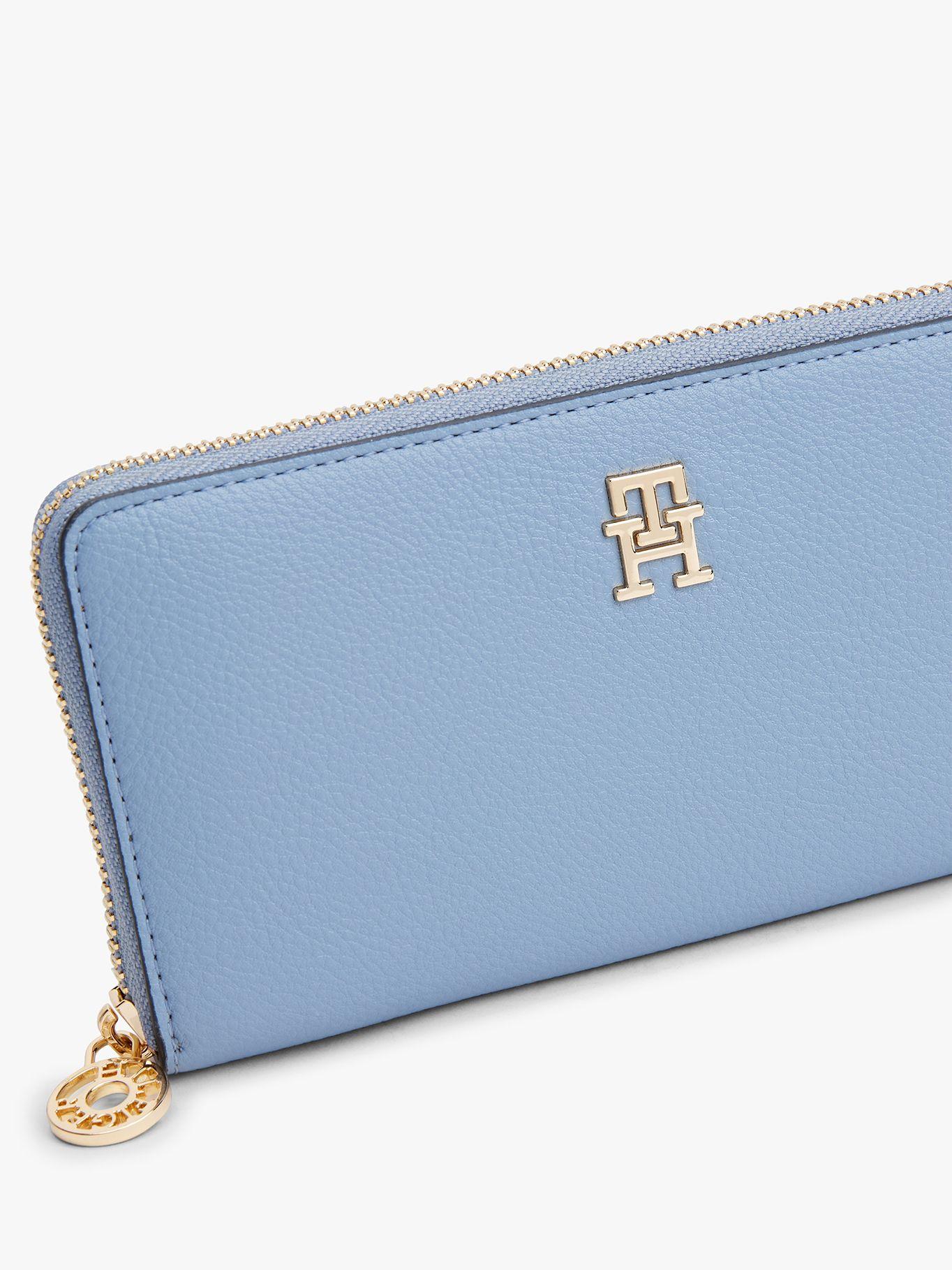 Billetera Monogram Con Cierre Celeste Tommy Hilfiger-3