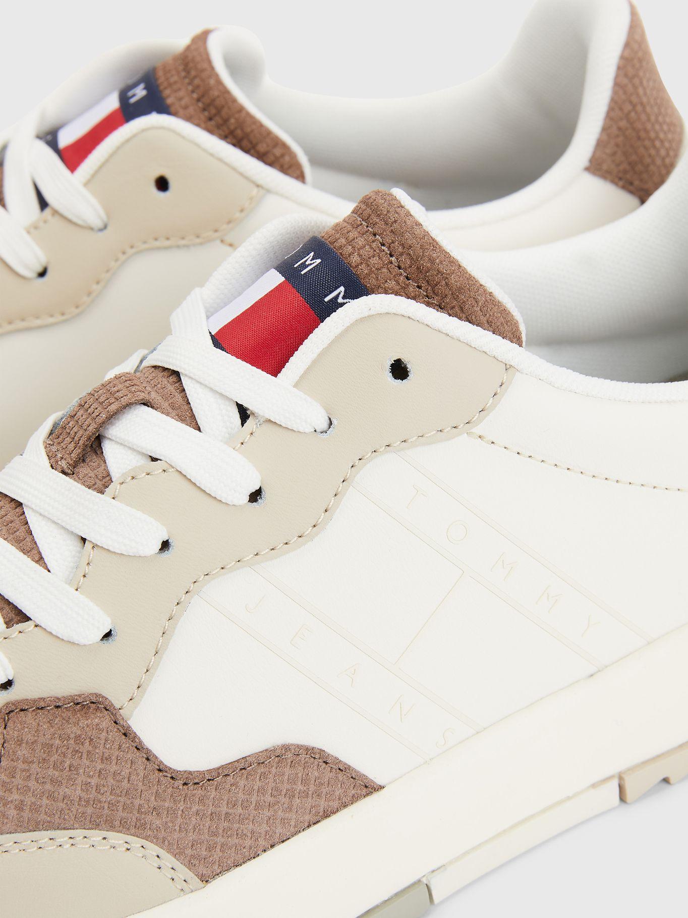 Zapatillas De Cuero Suela Cupsole Beige Tommy Hilfiger-2