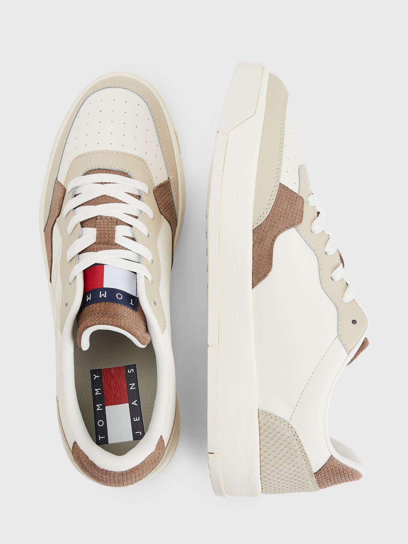 Zapatillas De Cuero Suela Cupsole Beige Tommy Hilfiger-3