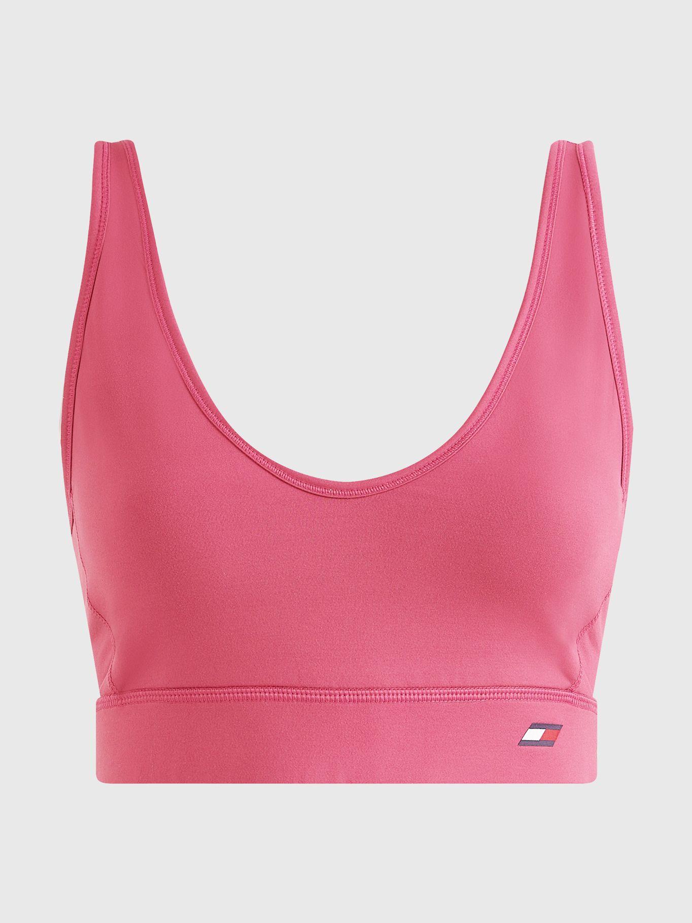 Peto Sport Sujeción Ligera Rosado Tommy Hilfiger-4