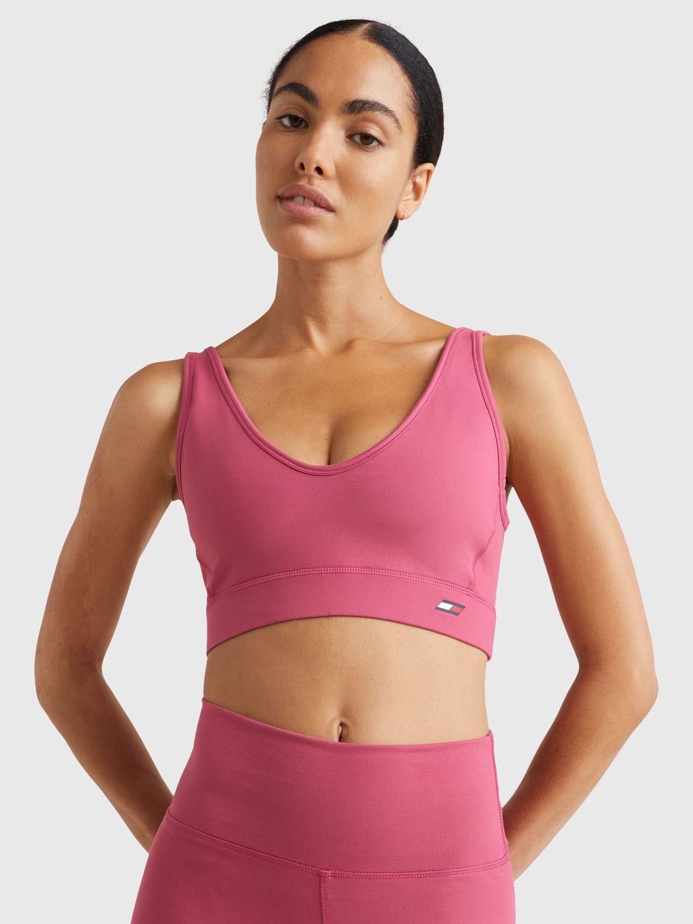 Peto Sport Sujeción Ligera Rosado Tommy Hilfiger-0