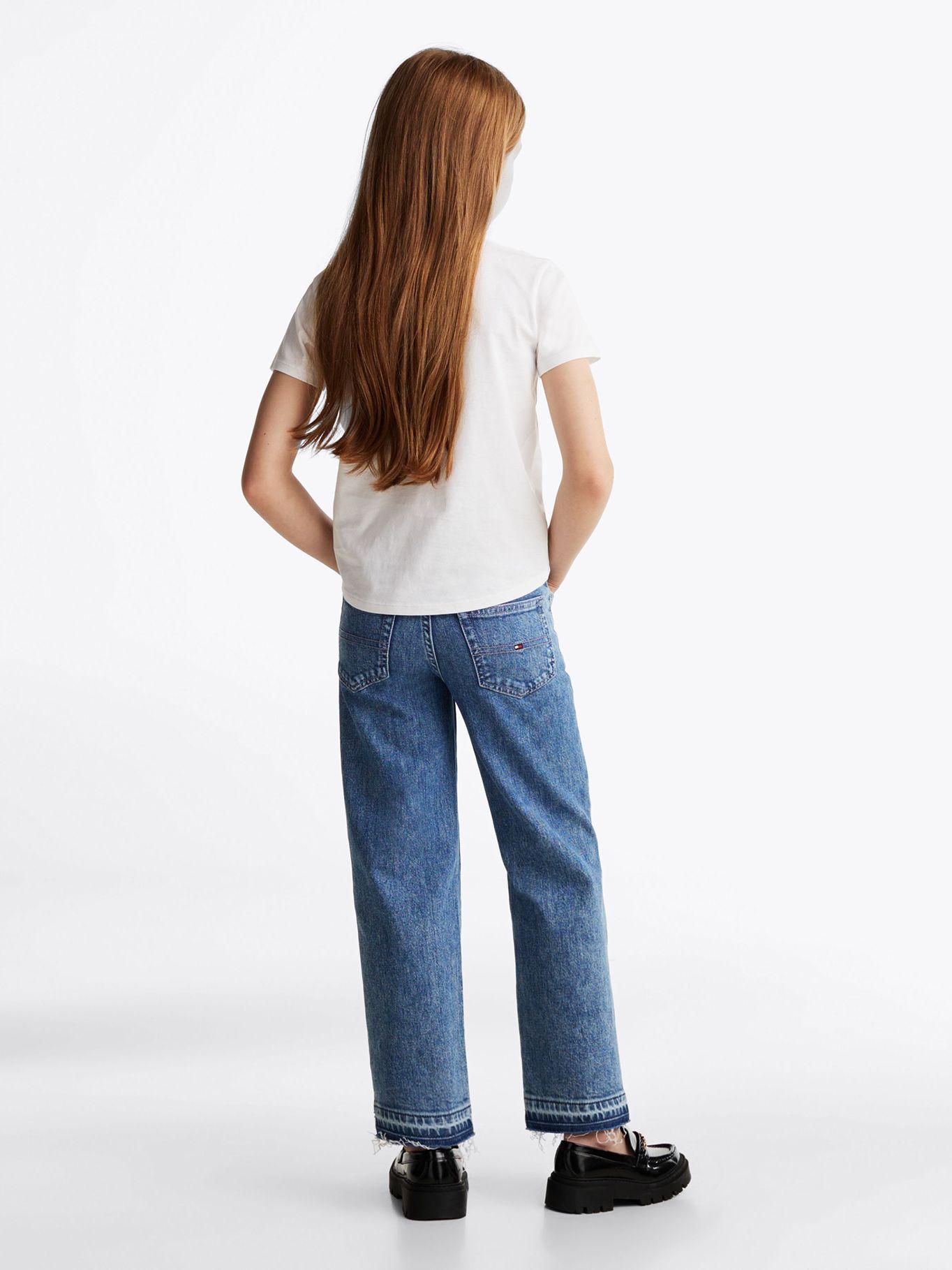 Polera De Niña Logo Script YBR Blanco Tommy Hilfiger-2