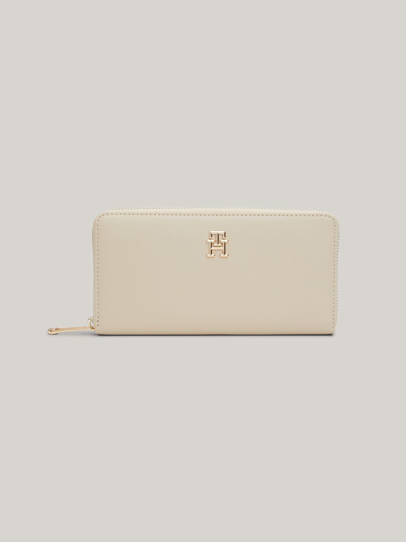 Billetera Chic Grande Con Cierre Beige Tommy Hilfiger-0