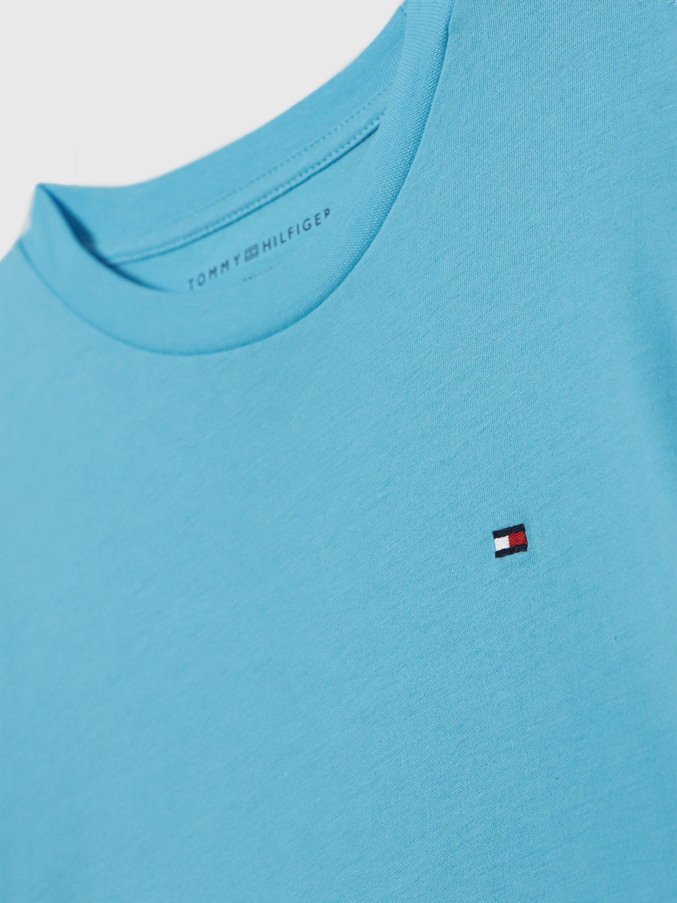 Polera CNeck Essential Celeste Tommy Hilfiger-2