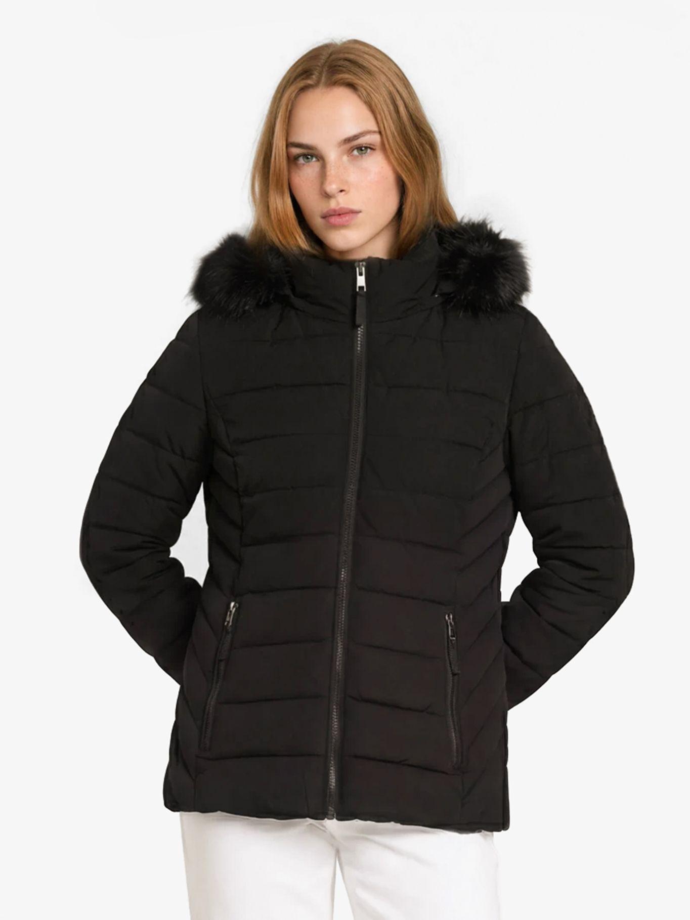 Parka Puffer Acolchada Negro Tommy Hilfiger-0